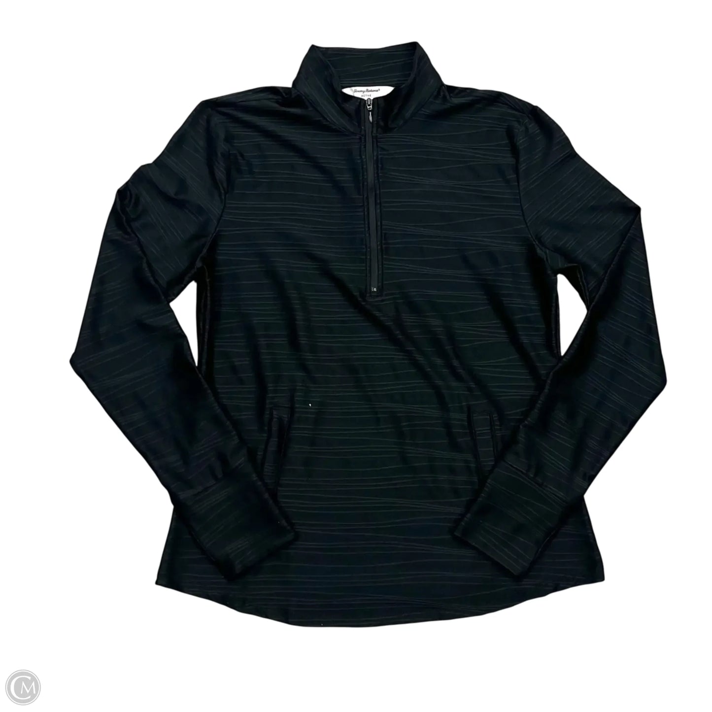 Athletic Jacket By Tommy Bahama In Black, Size: M