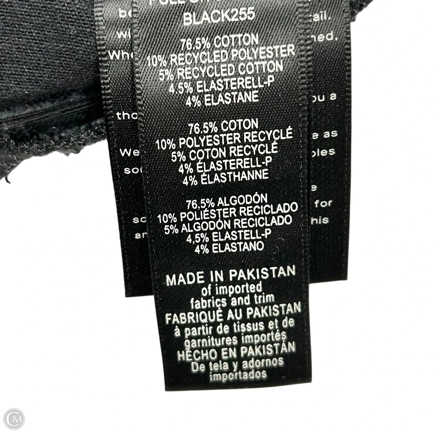 Jeans Wide Leg By Good American In Black Denim, Size: Xl