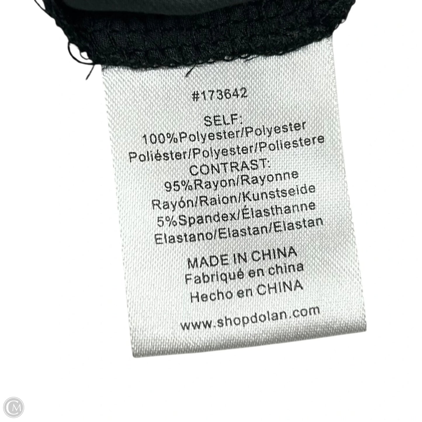 Top Long Sleeve By Dolan Left Coast In Black, Size: M