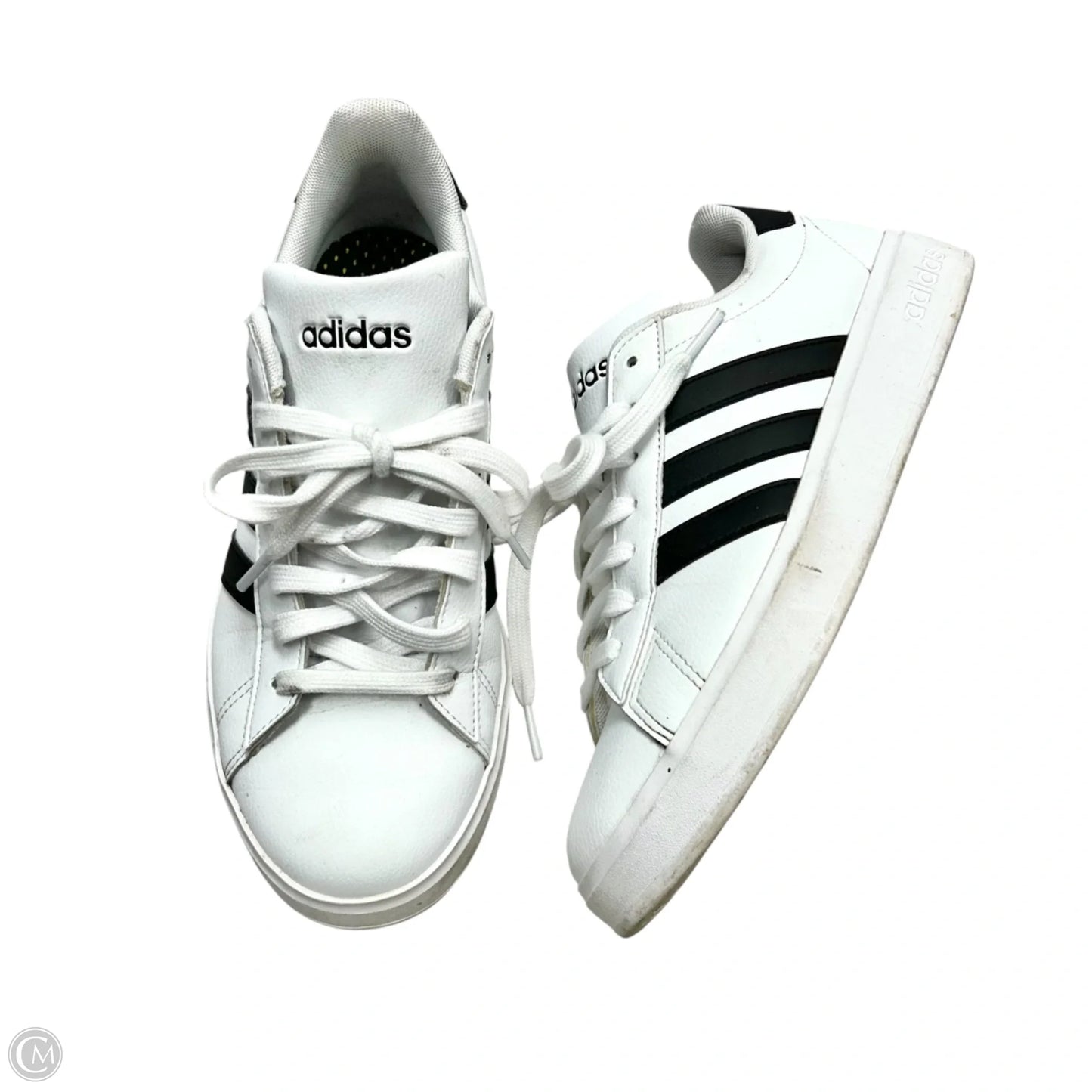 Shoes Sneakers By Adidas In Black & White, Size: 8