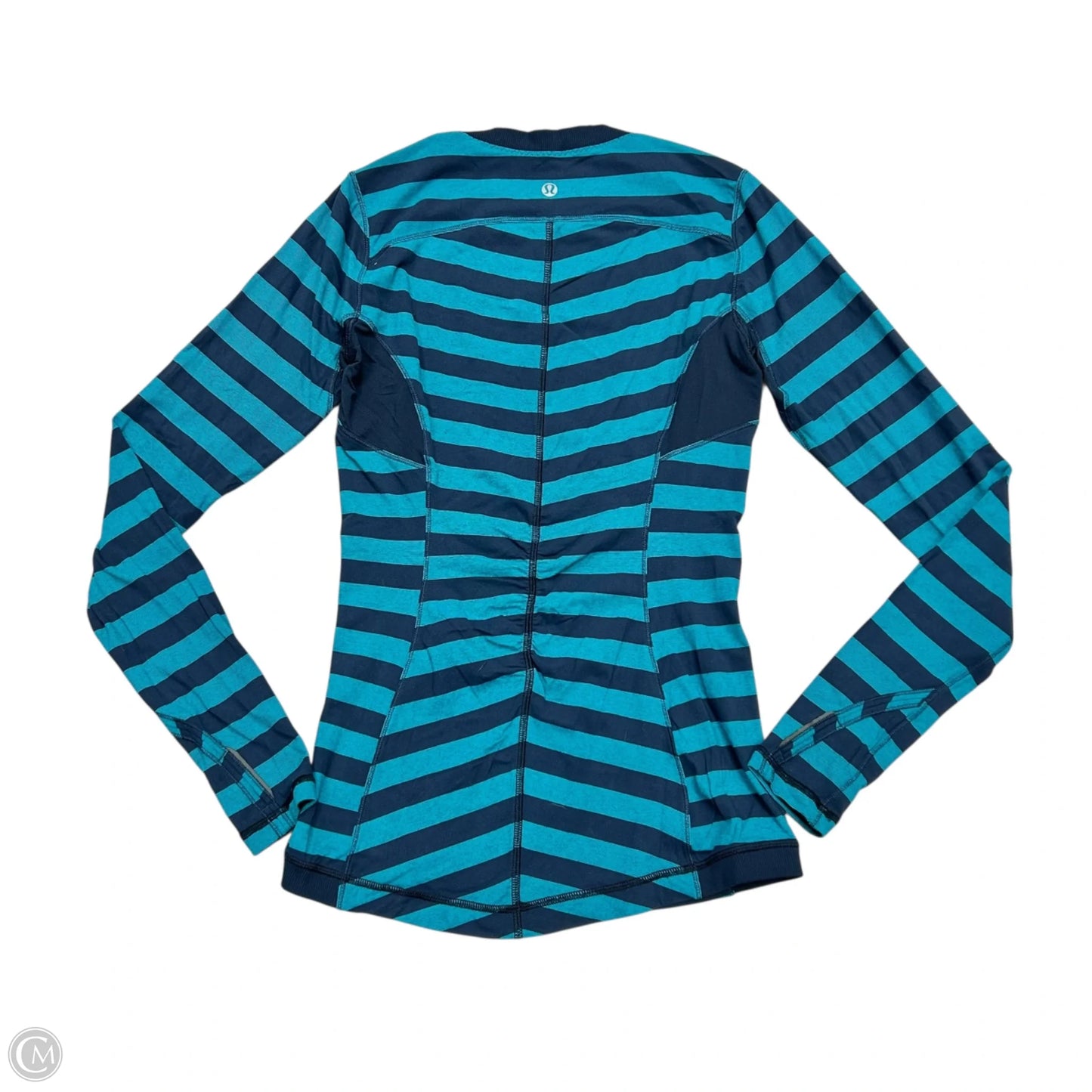Athletic Top Long Sleeve Crewneck By Lululemon In Blue, Size: S