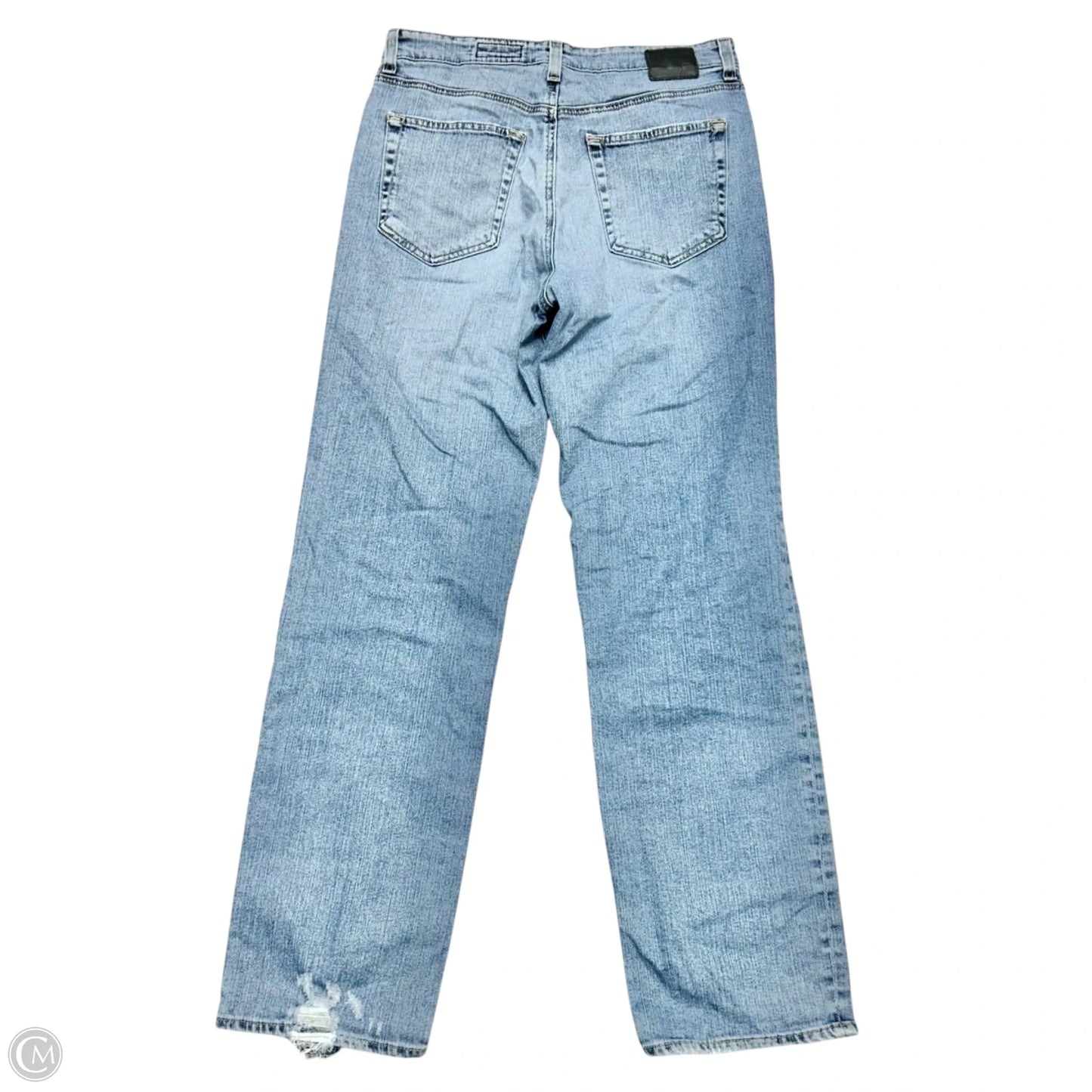 Jeans Straight By Ag Jeans In Blue Denim, Size: 10