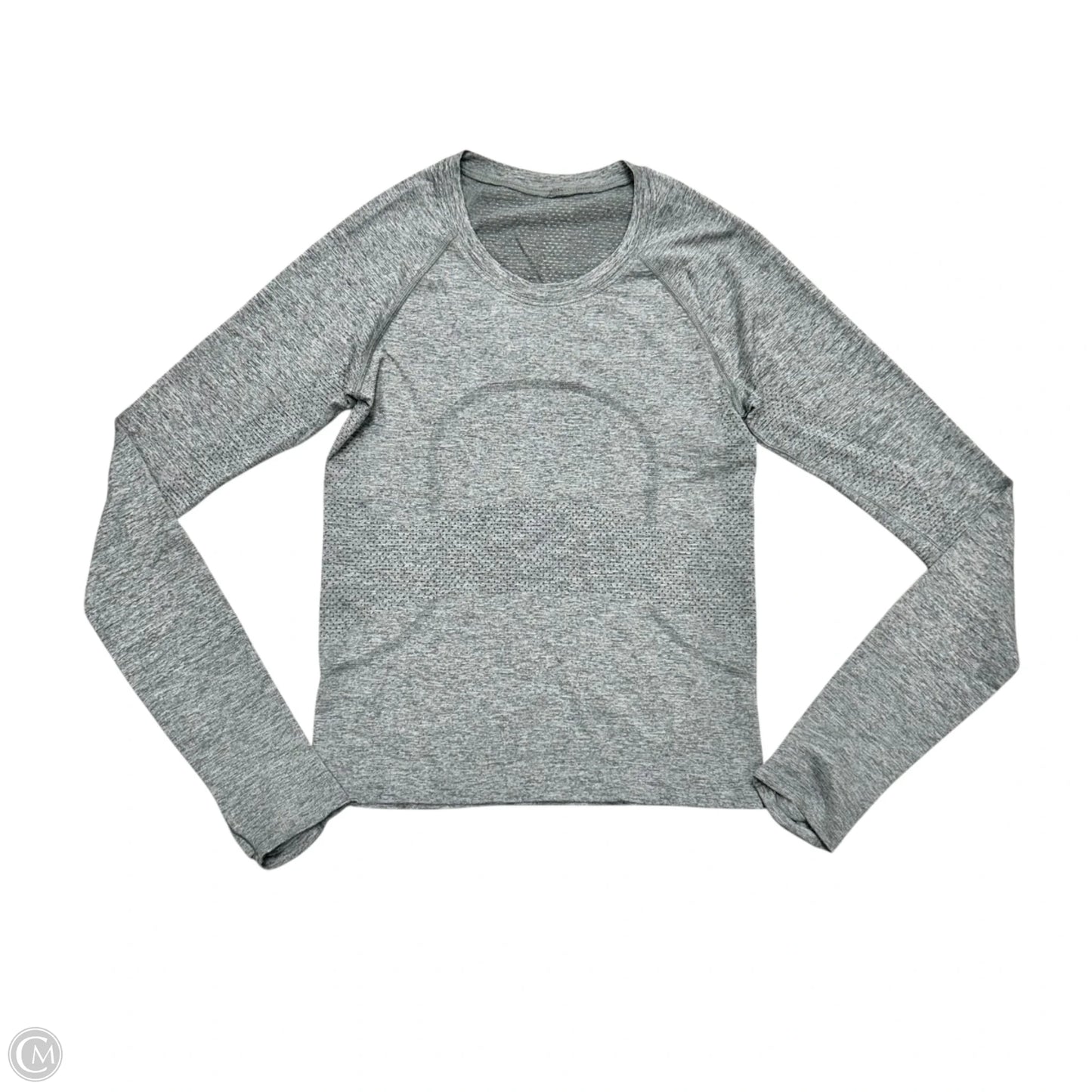 Athletic Top Long Sleeve Crewneck By Lululemon In Grey, Size: S