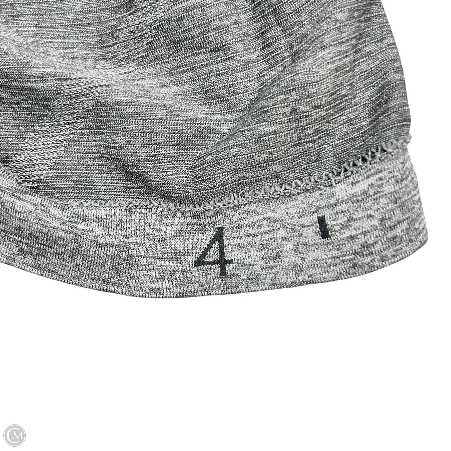 Athletic Top Long Sleeve Crewneck By Lululemon In Grey, Size: S