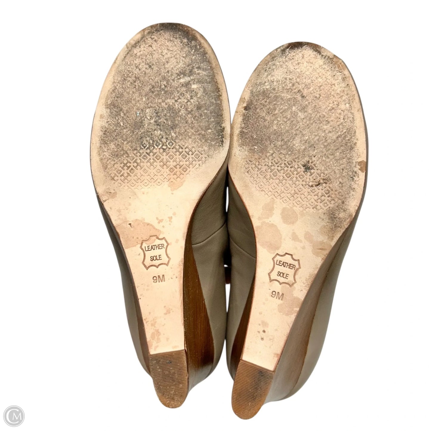 Sandals Designer By Tory Burch In Taupe, Size: 9