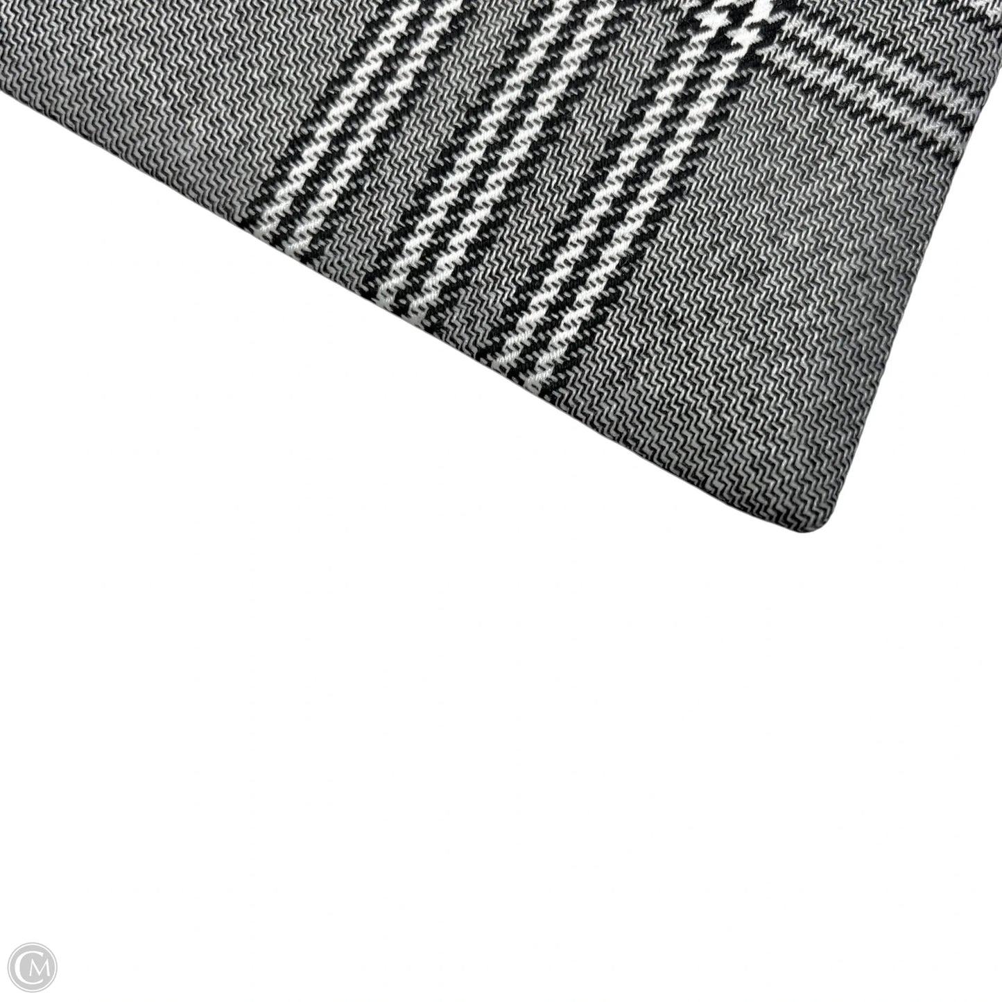 Dress Casual Short Maje In Grey & White, Size: S