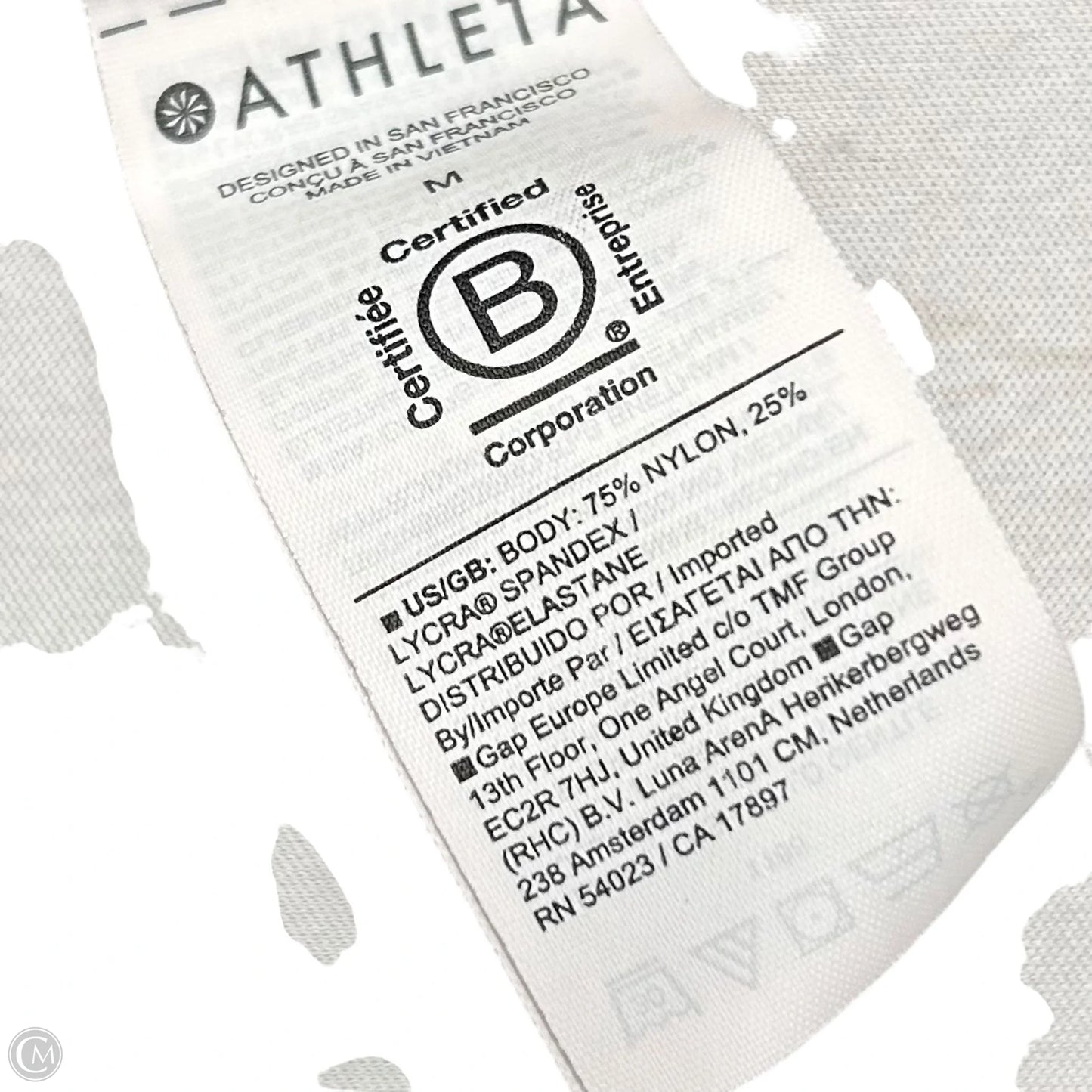 Athletic Leggings By Athleta In Grey, Size: M