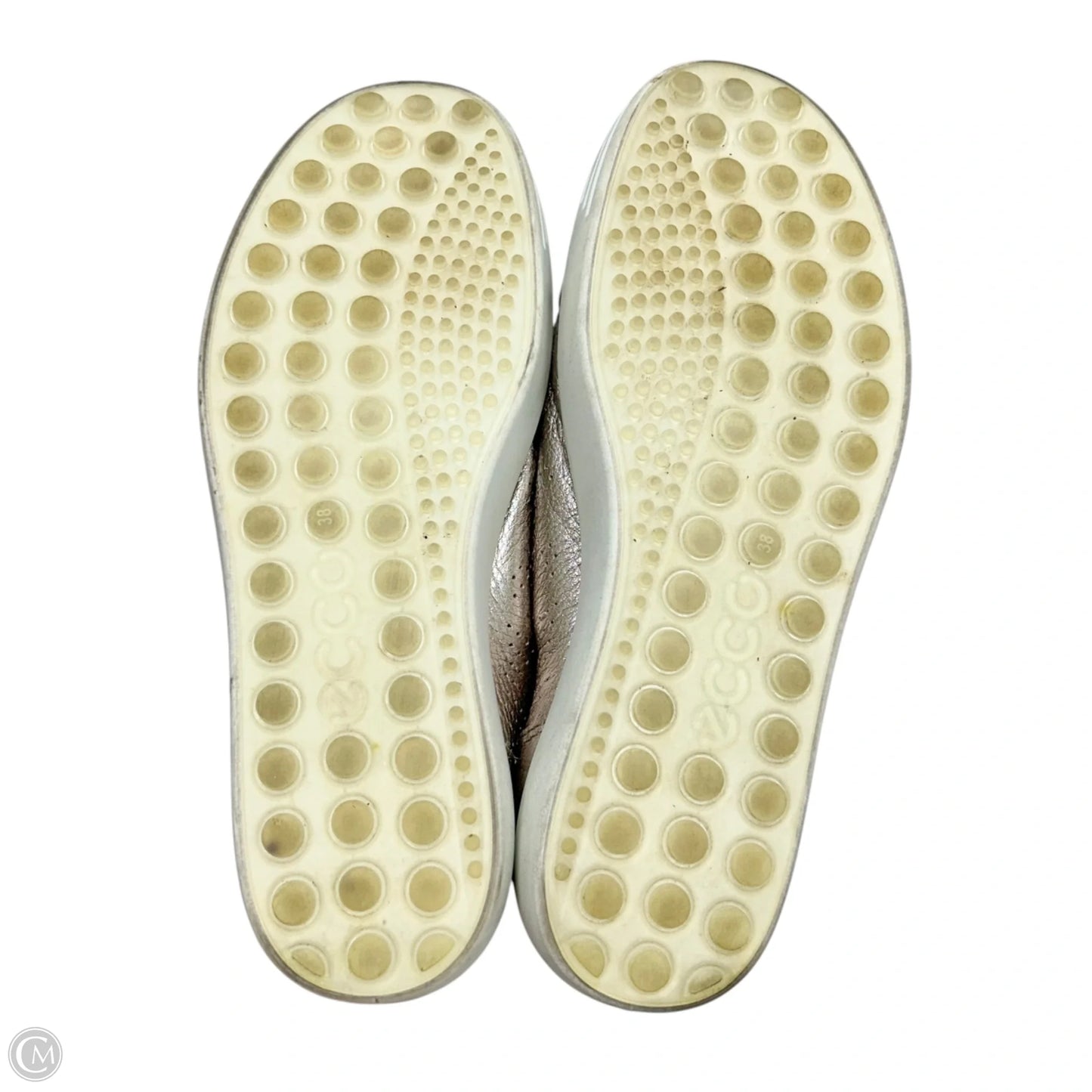 Shoes Sneakers By Ecco In Metallic, Size: 7