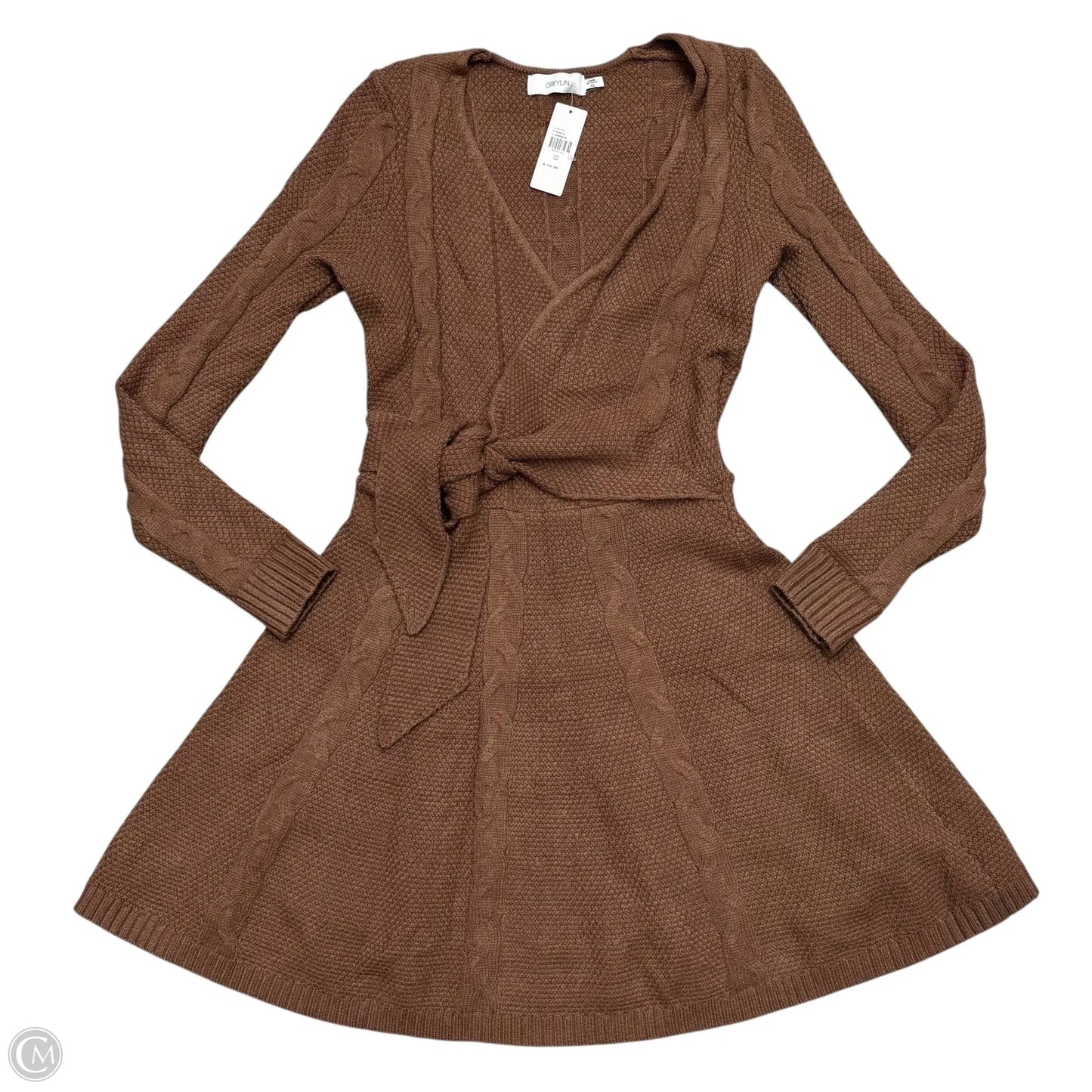 Dress Sweater By Greylin In Brown, Size: Xs