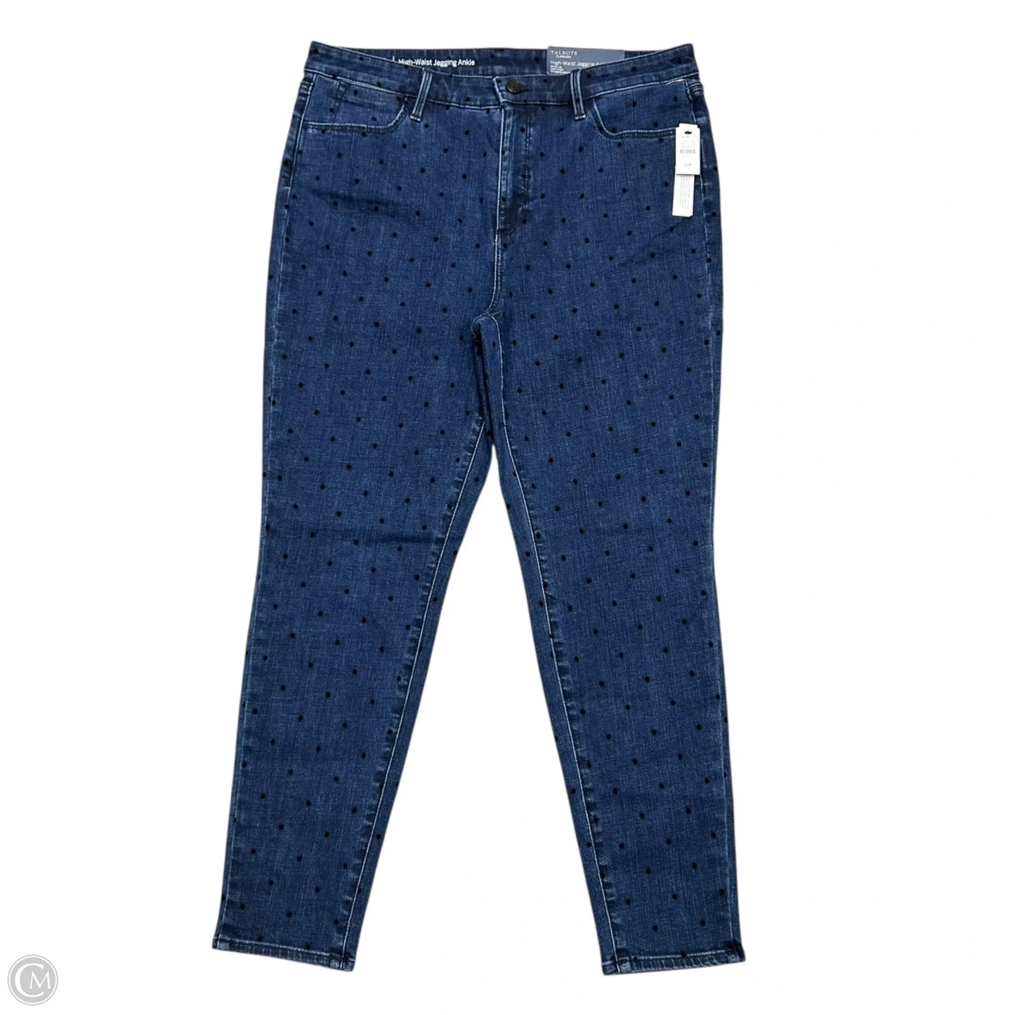Jeans Skinny By Talbots In Blue Denim, Size: 14p