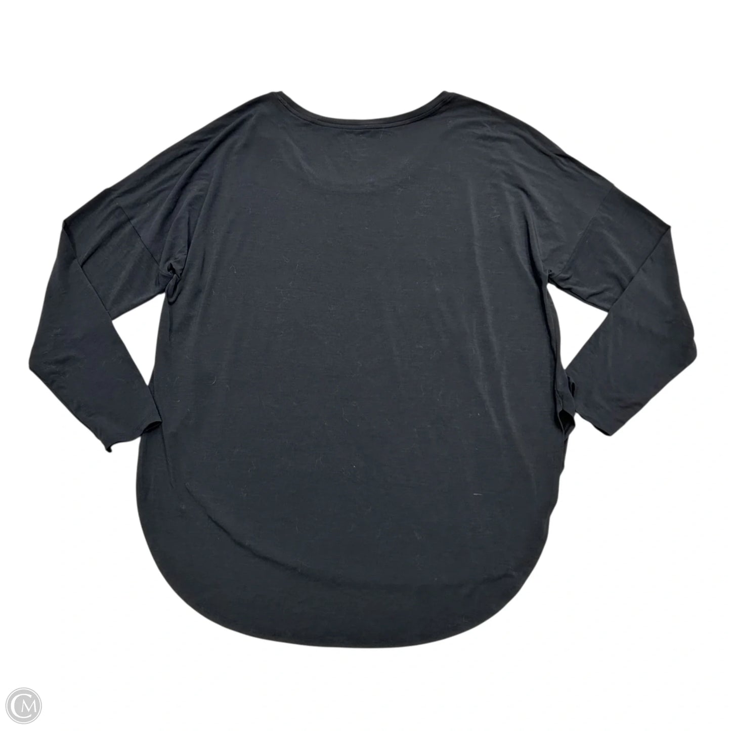 Athletic Top Long Sleeve Crewneck By Gapfit In Black, Size: Xl