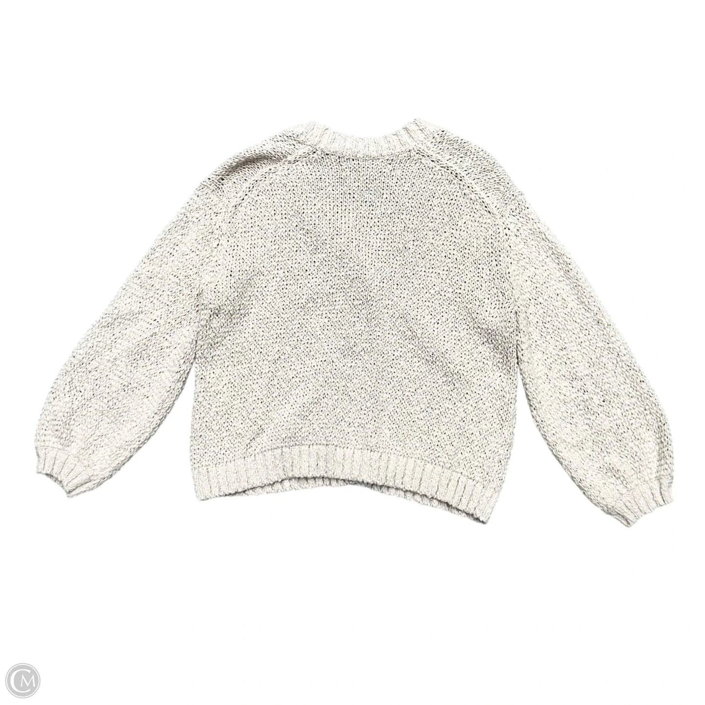 Sweater Cardigan By Loft In Cream, Size: S