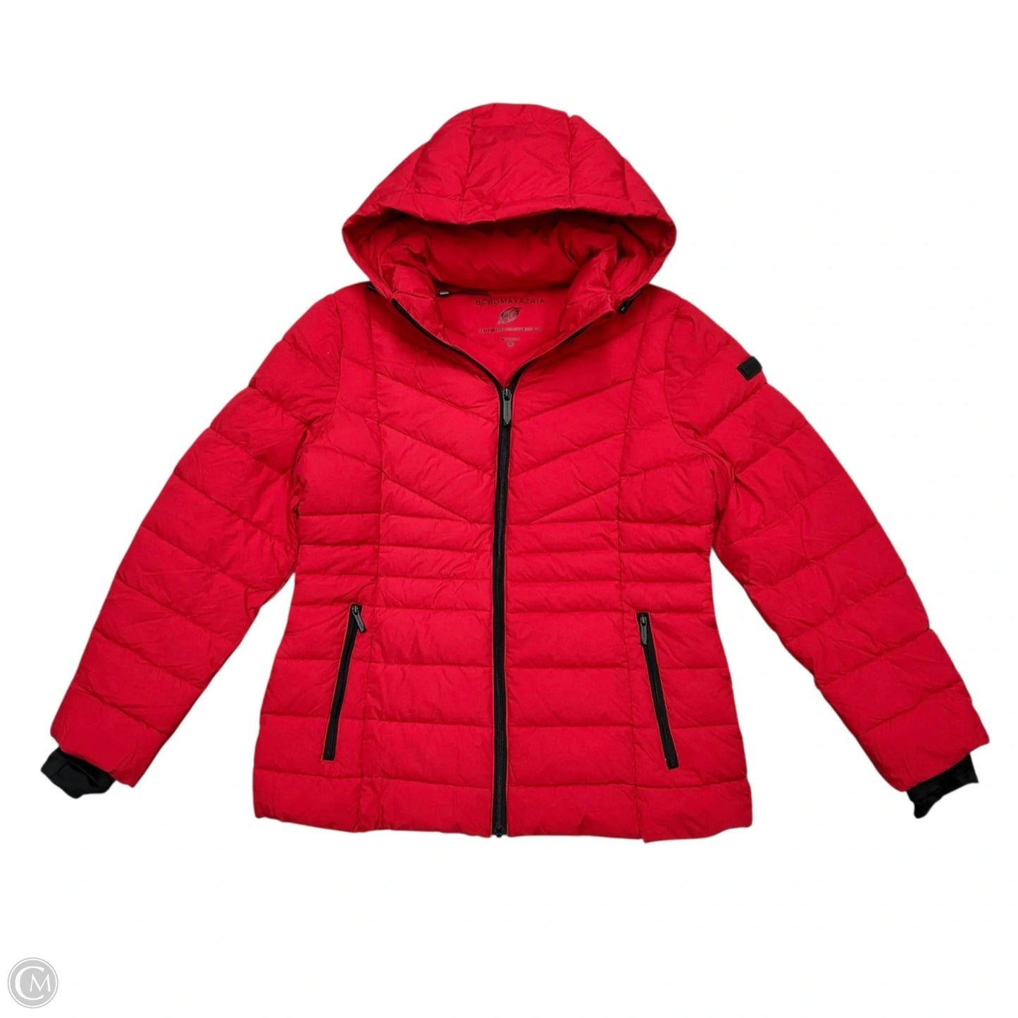 Coat Puffer & Quilted By Bcbgmaxazria In Red, Size: M