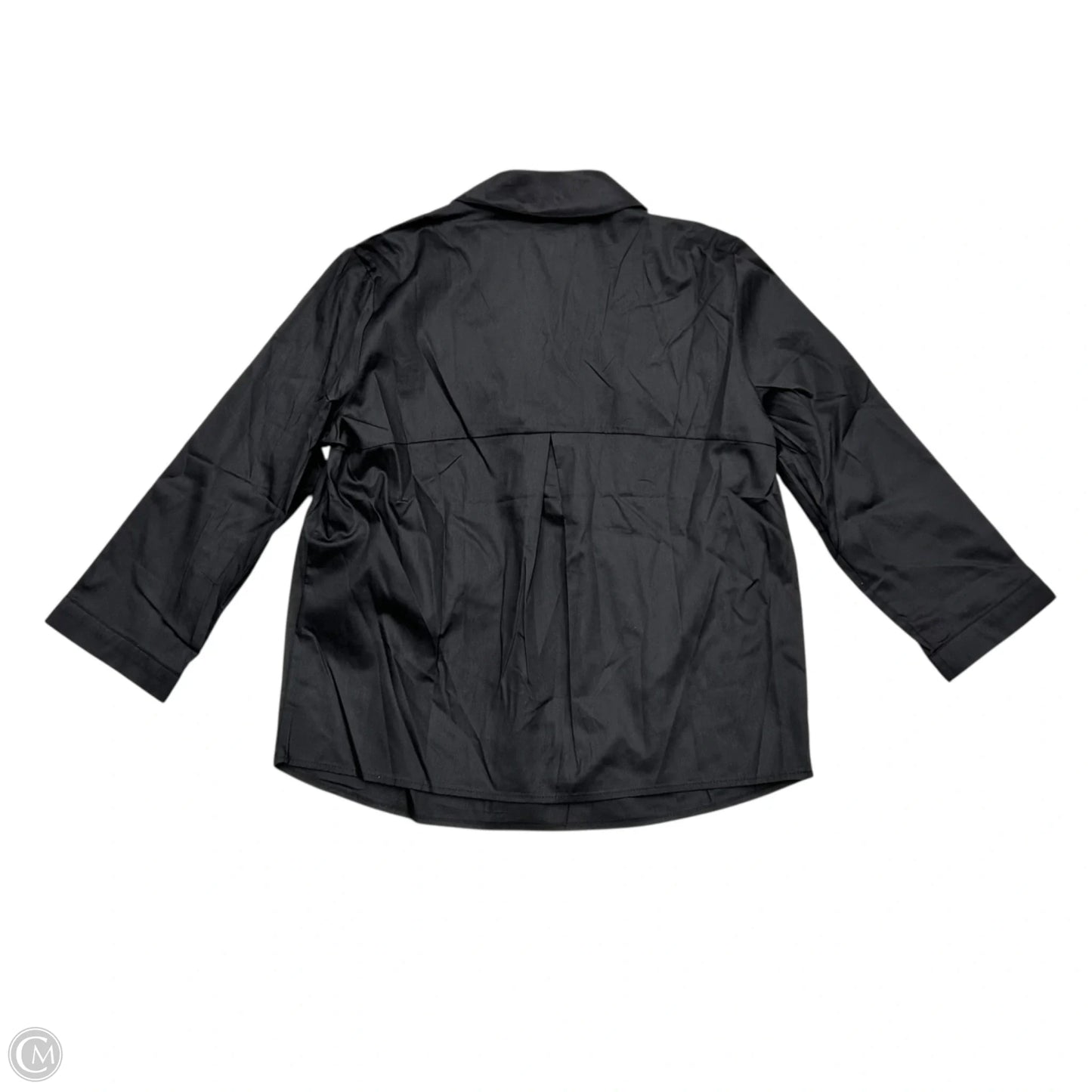 Top Long Sleeve By Harshman In Black, Size: S