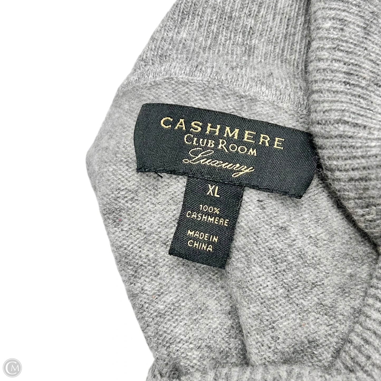 Sweater Cashmere By Club Room In Grey, Size: Xl