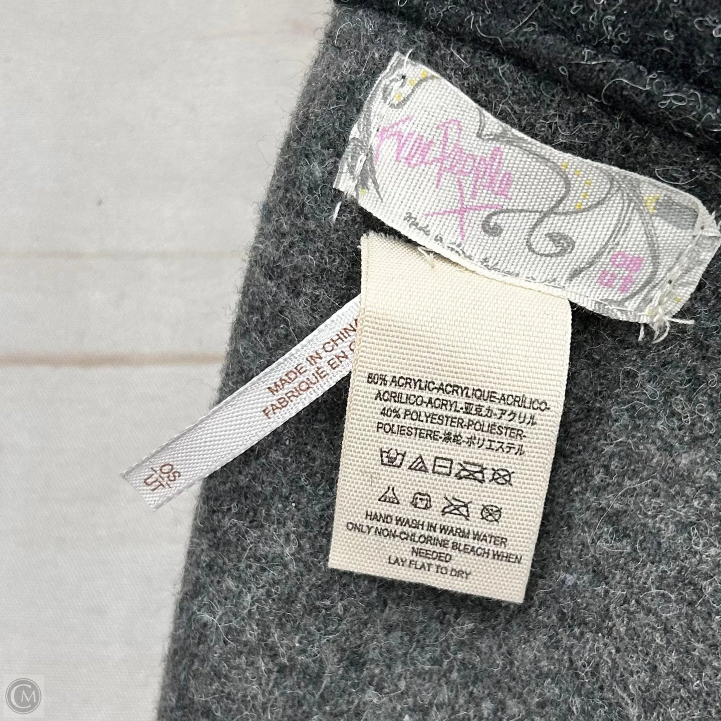 Poncho By Free People In Grey, Size: Osfm