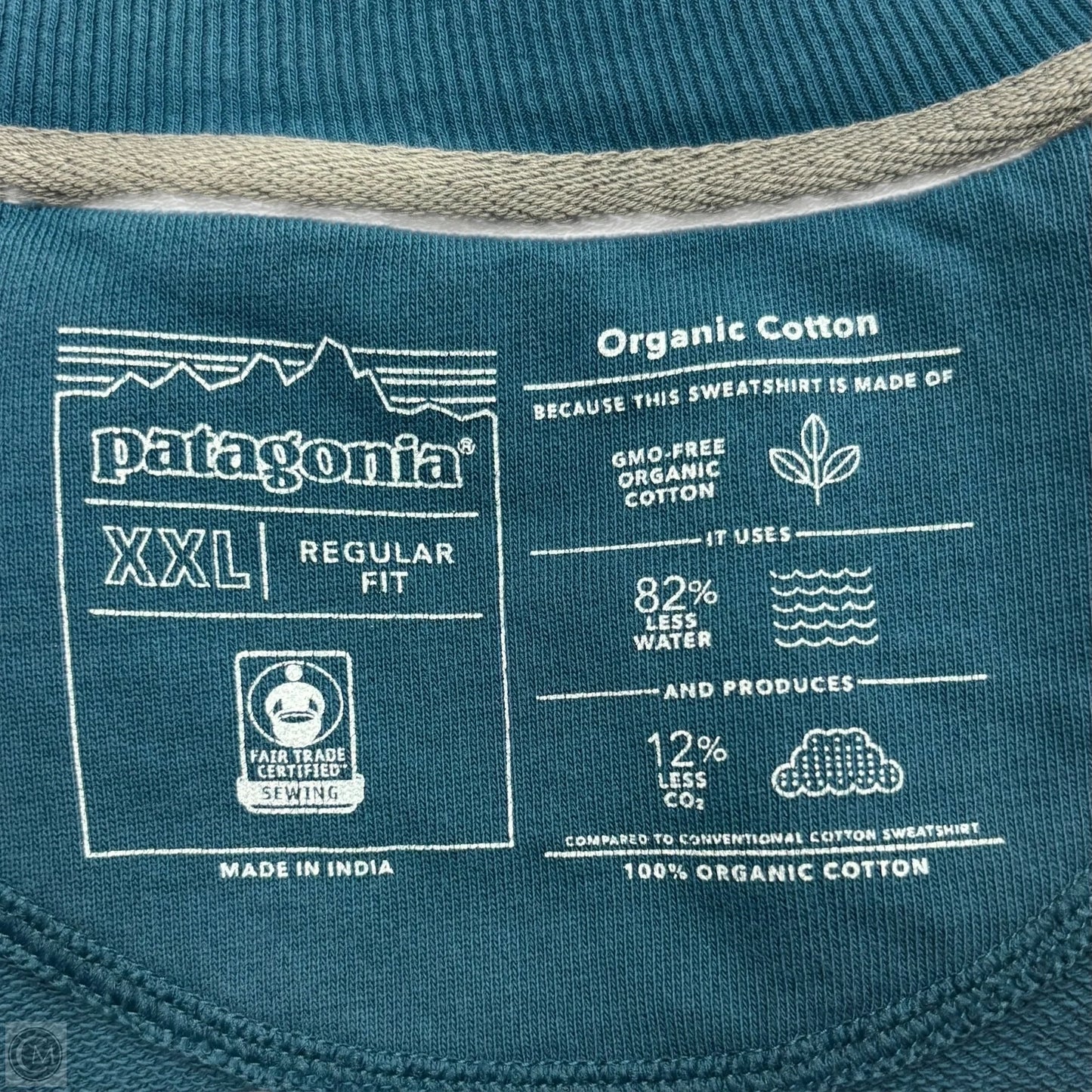 Top Long Sleeve By Patagonia In Teal, Size: Xxl