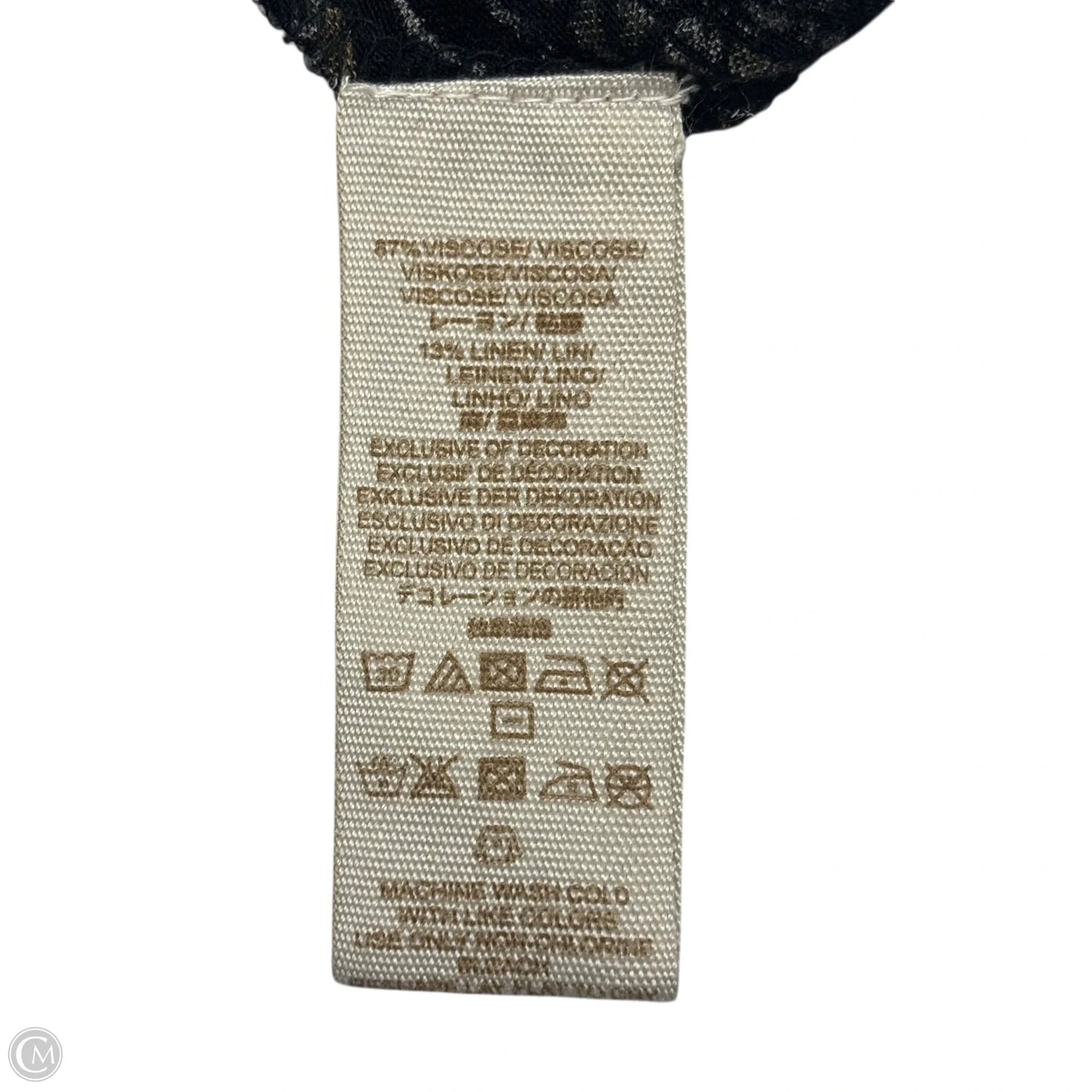 Top Long Sleeve By Free People In Black & Brown, Size: Xs