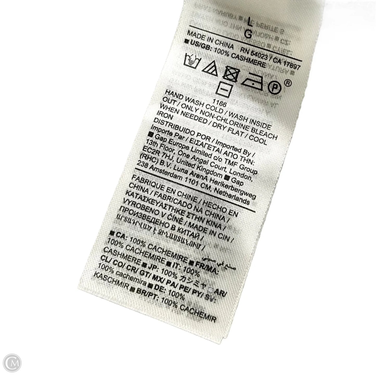 Sweater Cashmere By Banana Republic In Blue, Size: L