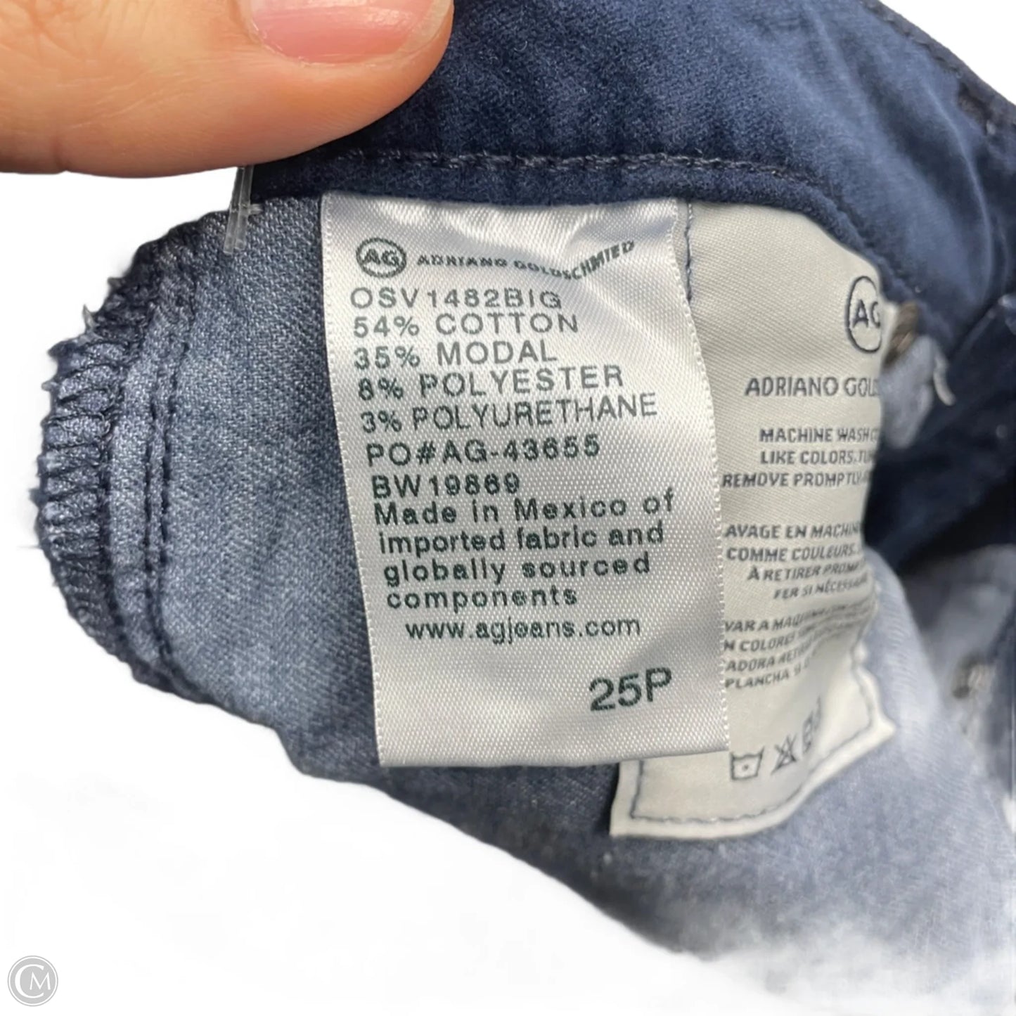 Pants Corduroy By Ag Jeans In Blue, Size: 0p