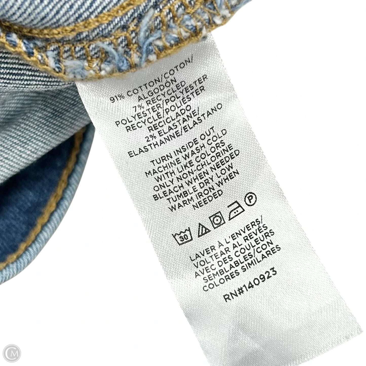 Jeans Cropped By Loft In Blue Denim, Size: 6