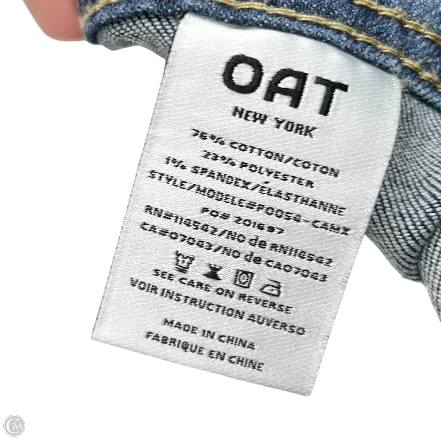 Jeans Wide Leg By Oat In Blue Denim, Size: 0