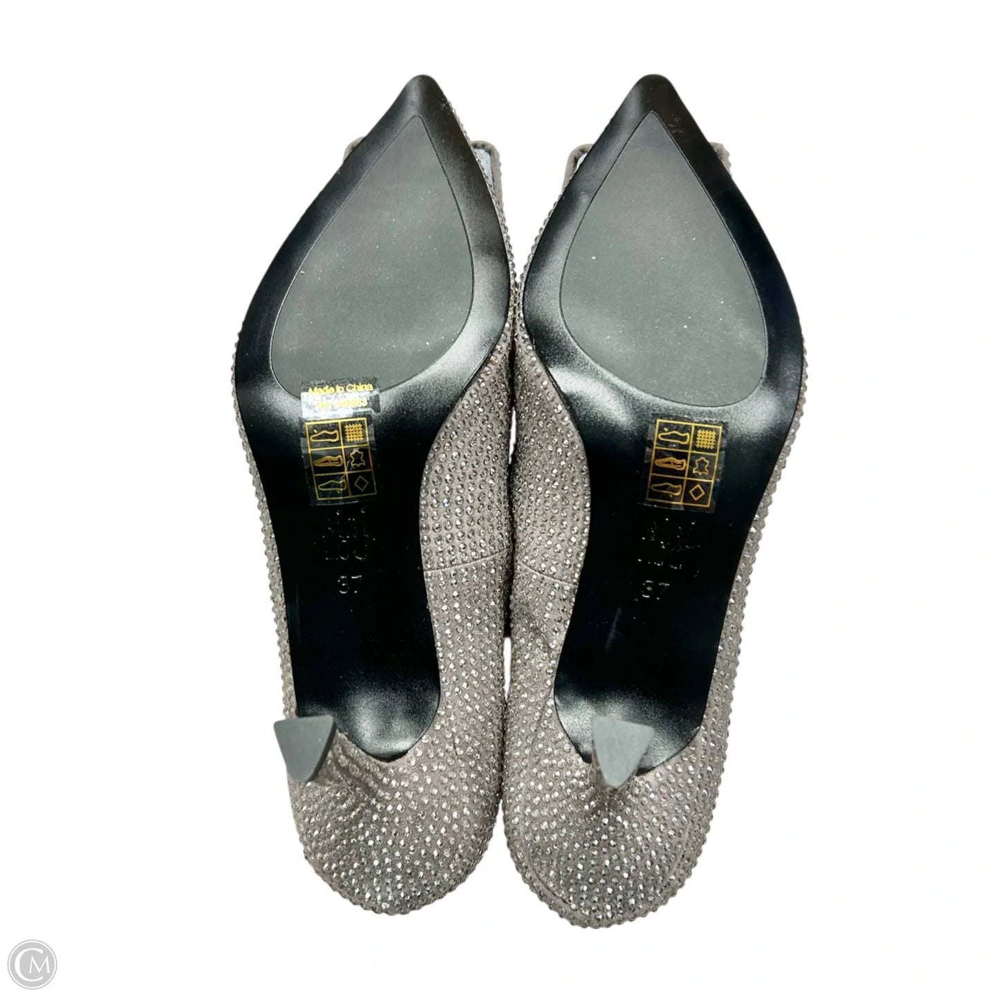 Shoes Heels Kitten By Bibi Lou In Silver, Size: 6.5