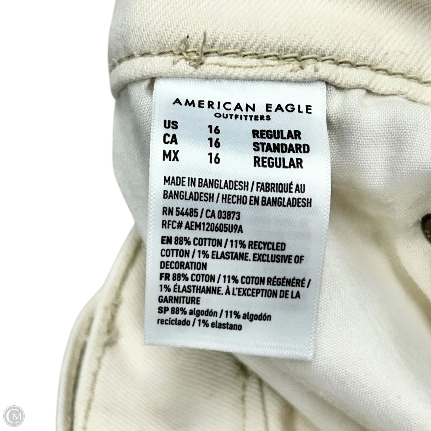 Pants Wide Leg By American Eagle In Cream, Size: 16
