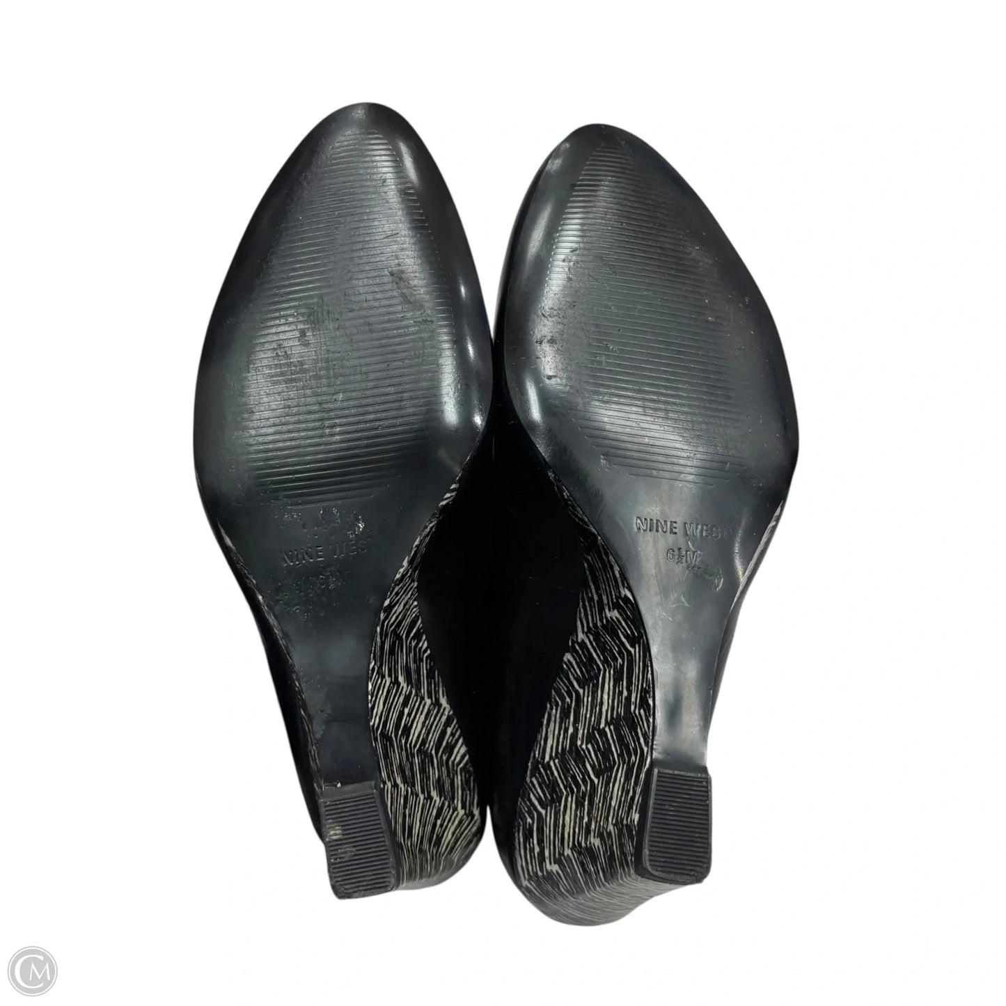 Shoes Heels Wedge By Nine West In Black, Size: 6.5