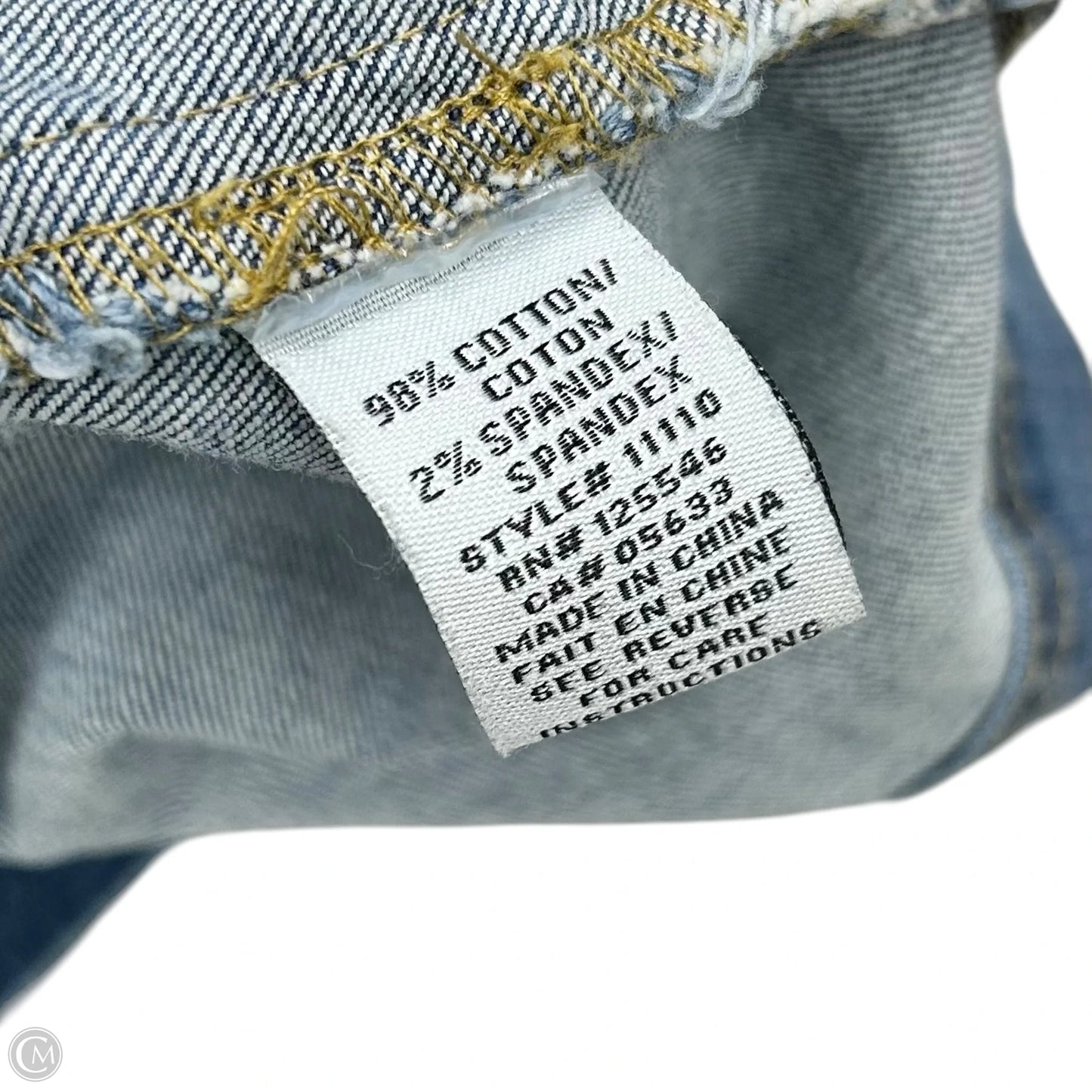 Jacket Denim By Habitat In Blue Denim, Size: L