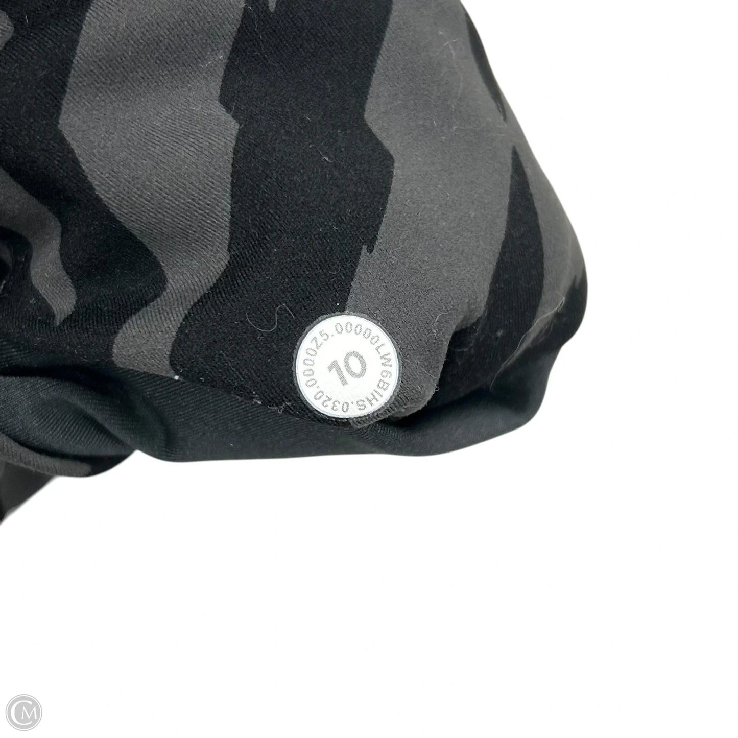Athletic Leggings By Lululemon In Black & Grey, Size: M