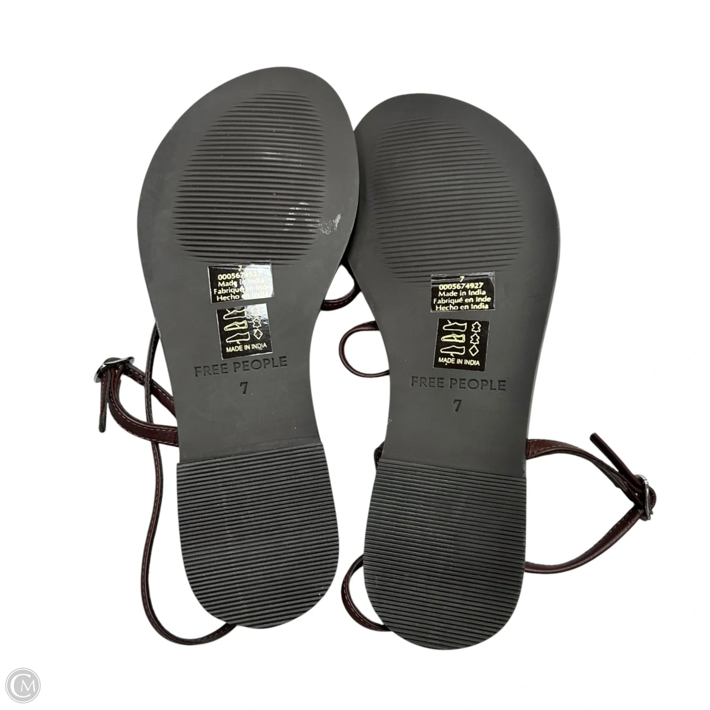 Sandals Flats By Free People In Maroon, Size: 7