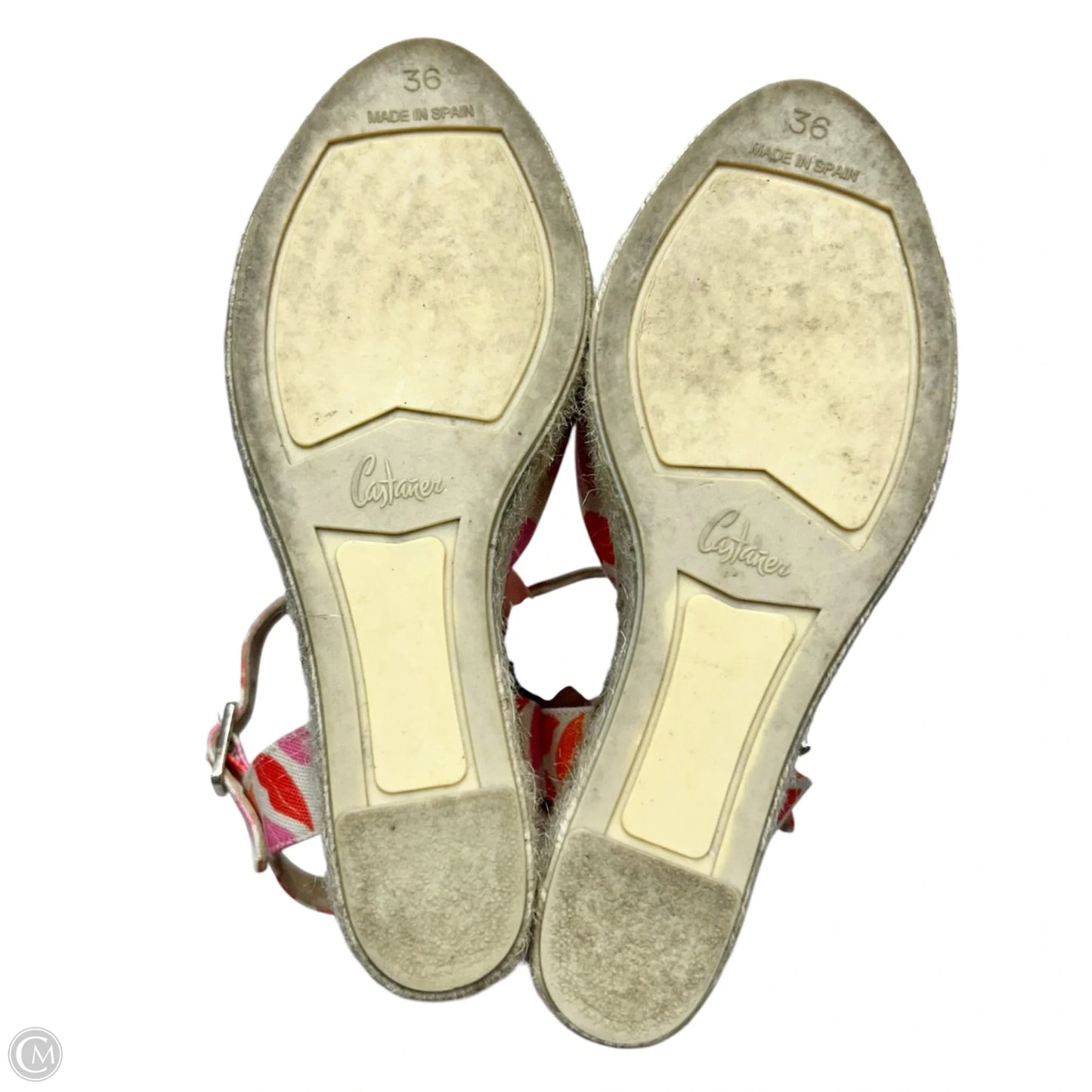 Sandals Designer By Diane Von Furstenberg In Orange & Pink, Size: 5.5