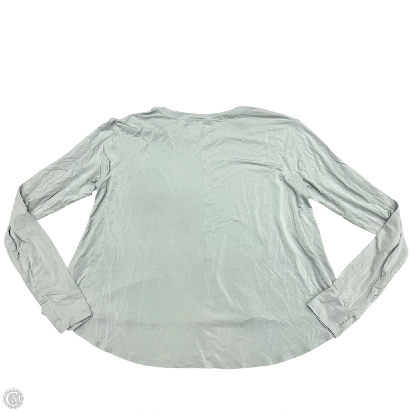 Athletic Top Long Sleeve Crewneck By Lululemon In Grey, Size: S