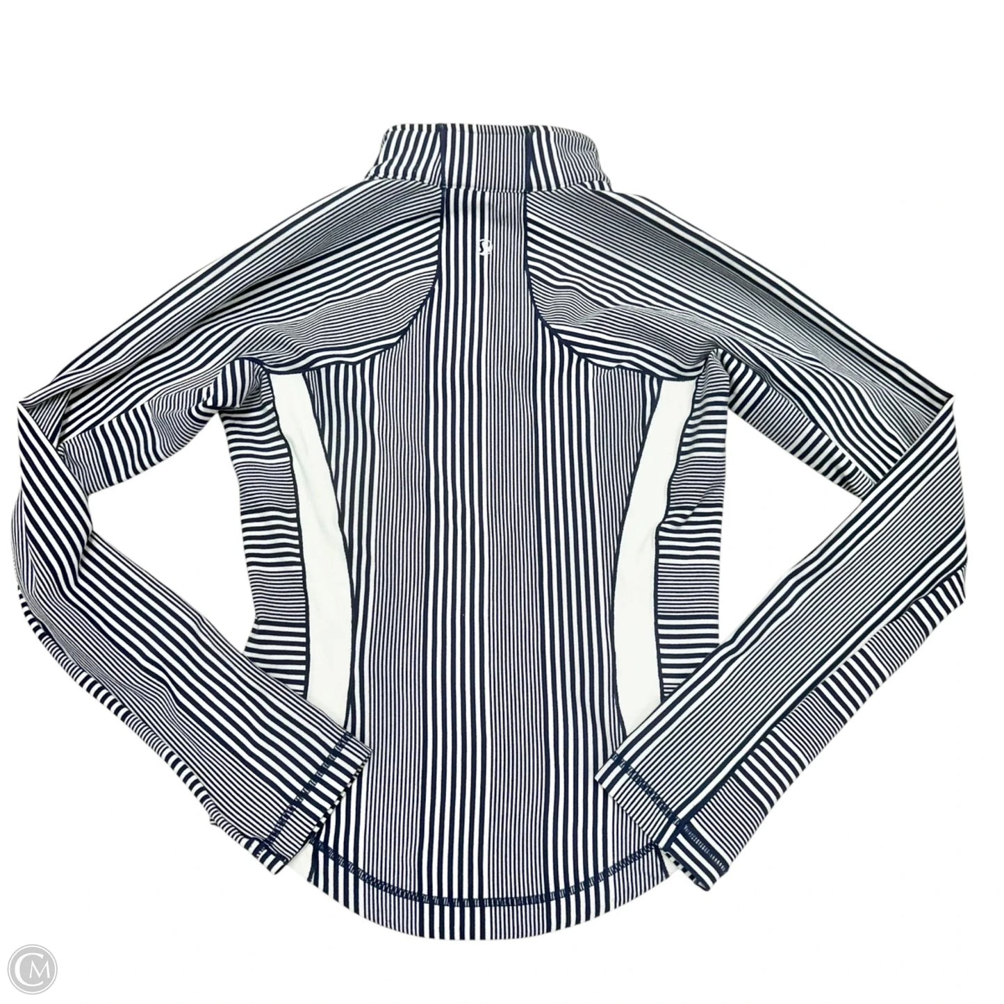 Athletic Jacket By Lululemon In Blue & White, Size: Xs