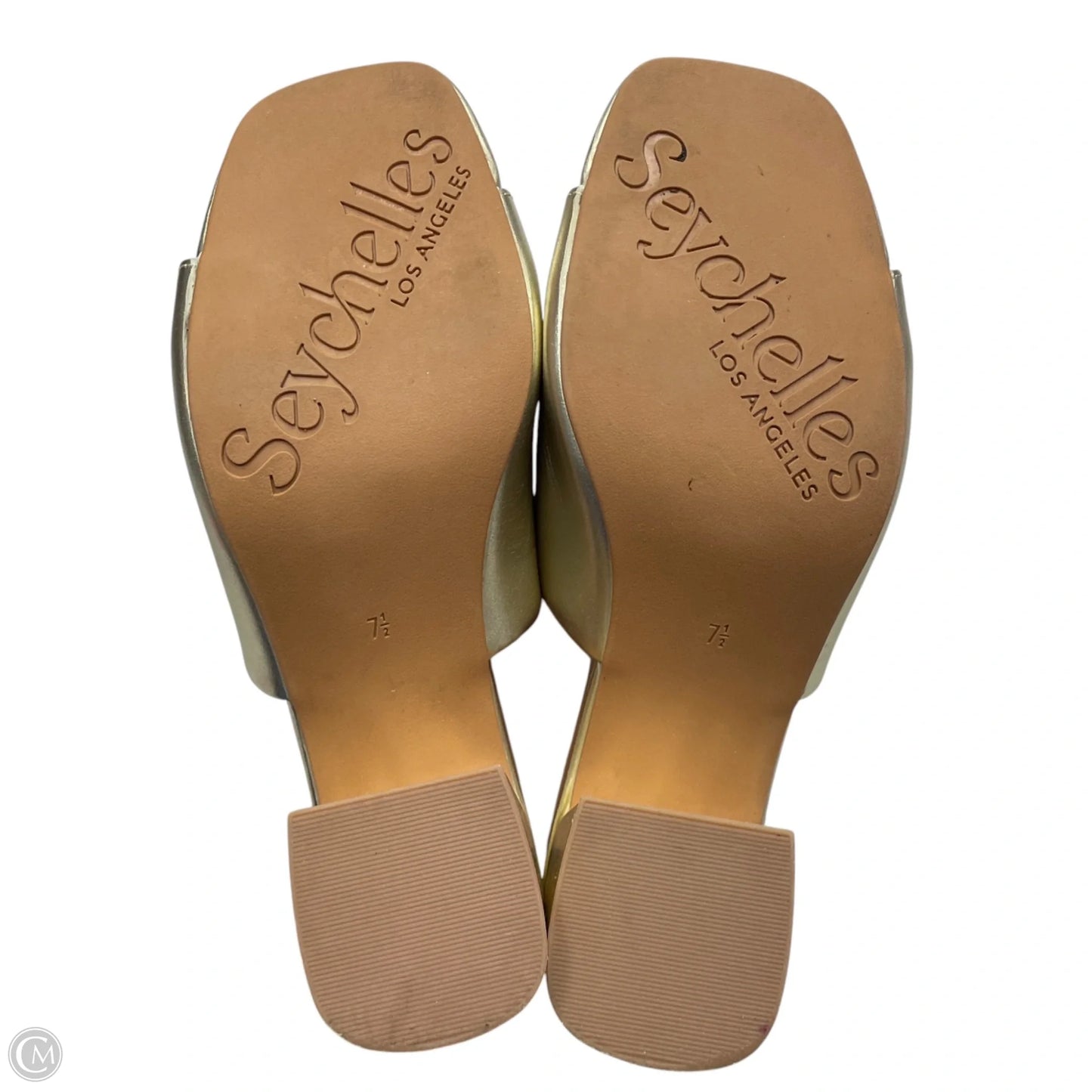 Sandals Heels Block By Seychelles In Gold, Size: 7.5
