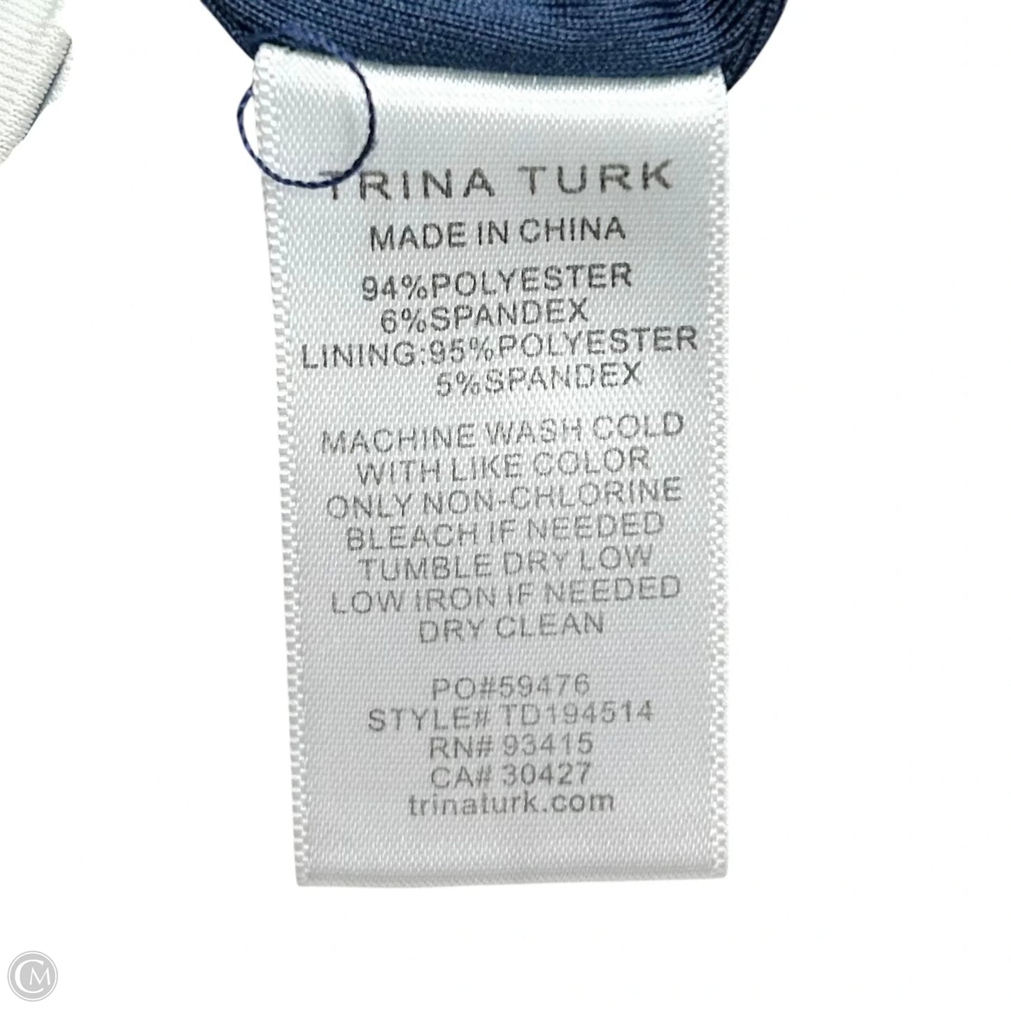 Dress Casual Short By Trina Turk In Blue & Yellow, Size: S