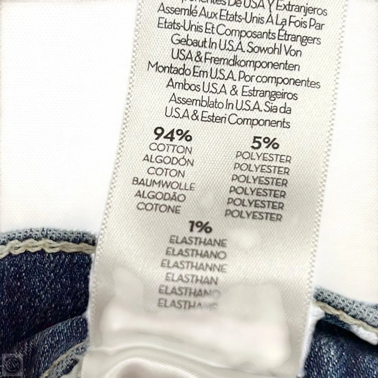 Jeans Straight By Mother In Blue Denim, Size: 6