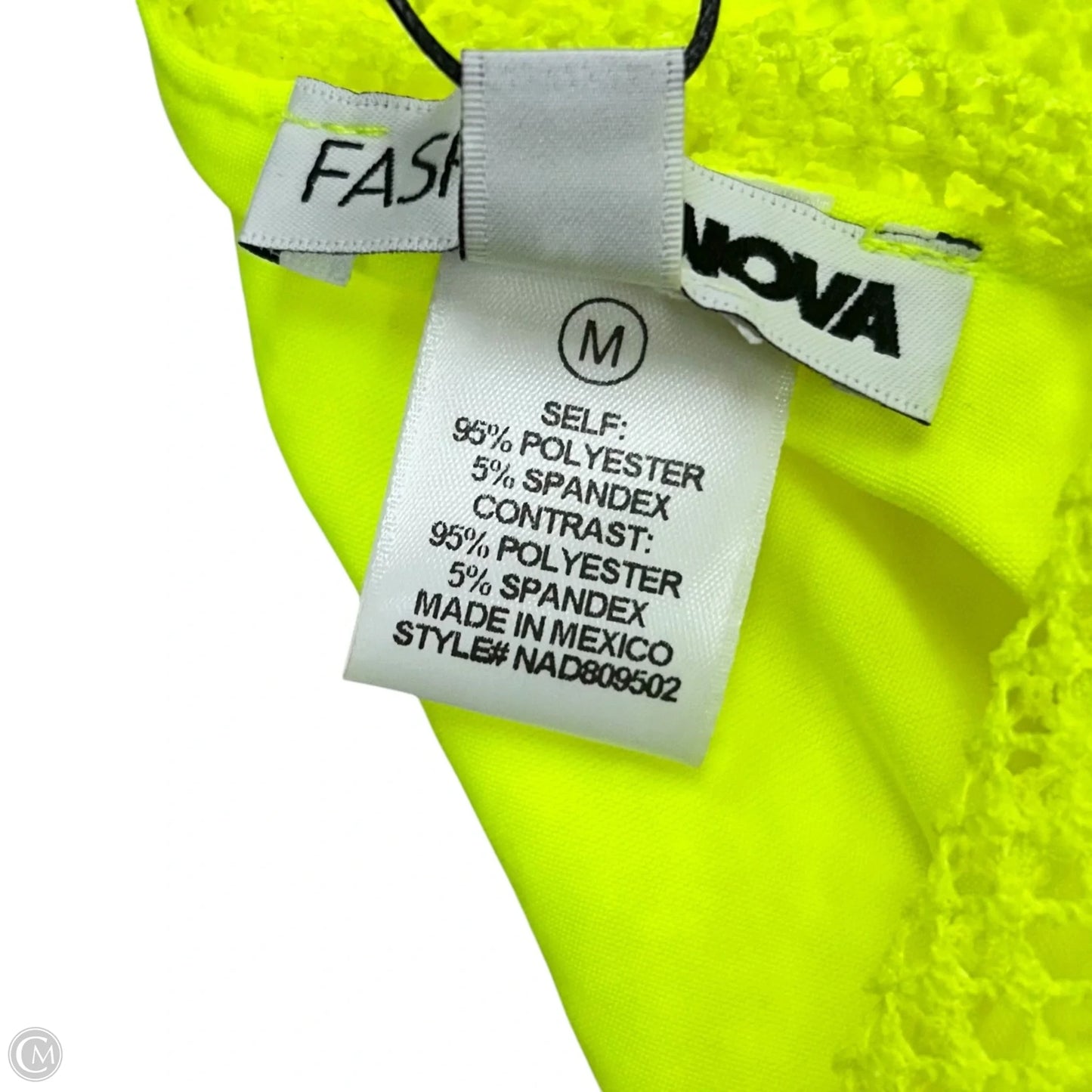 Dress Party Long By Fashion Nova In Neon Yellow, Size: M