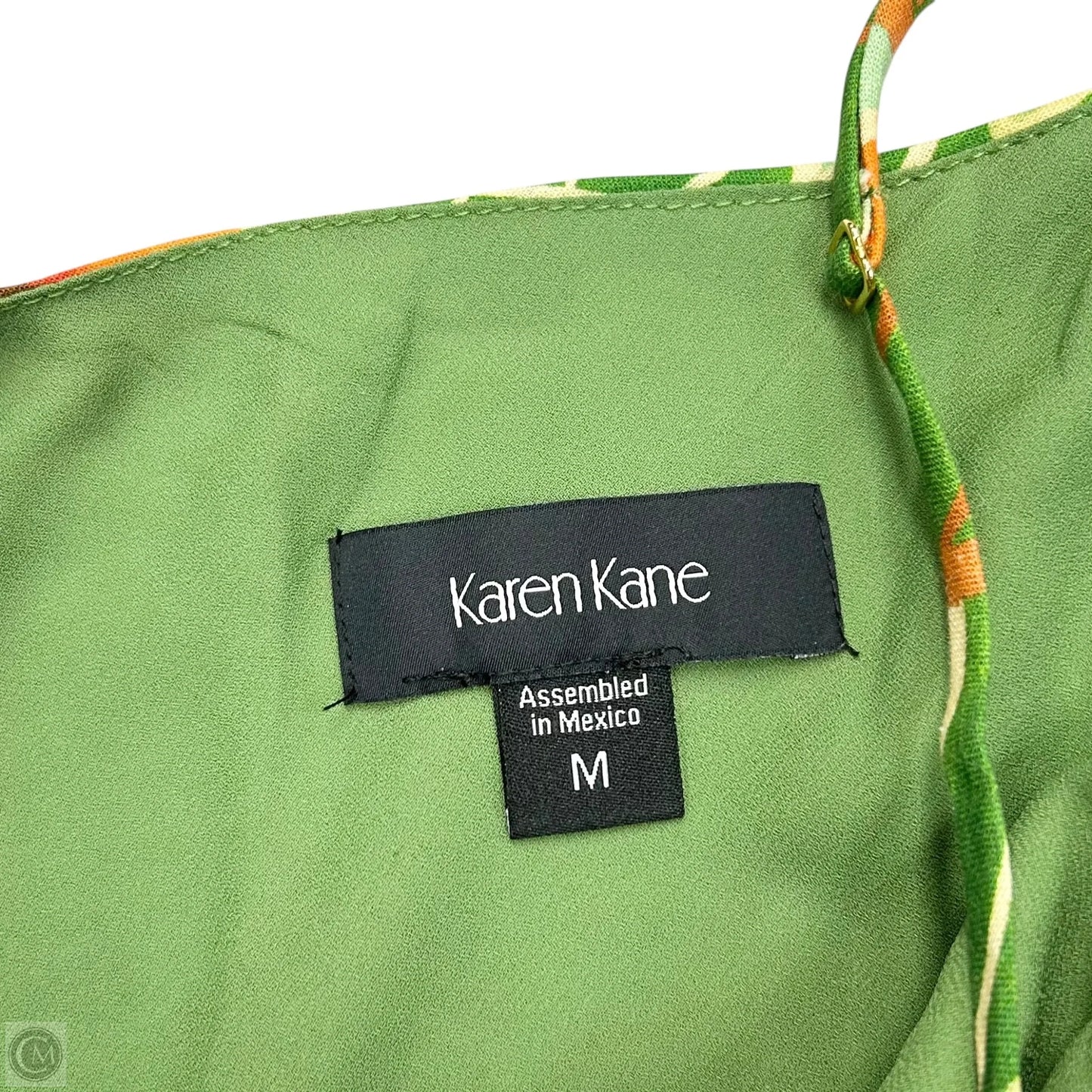 Dress Casual Maxi By Karen Kane In Green & Orange, Size: M