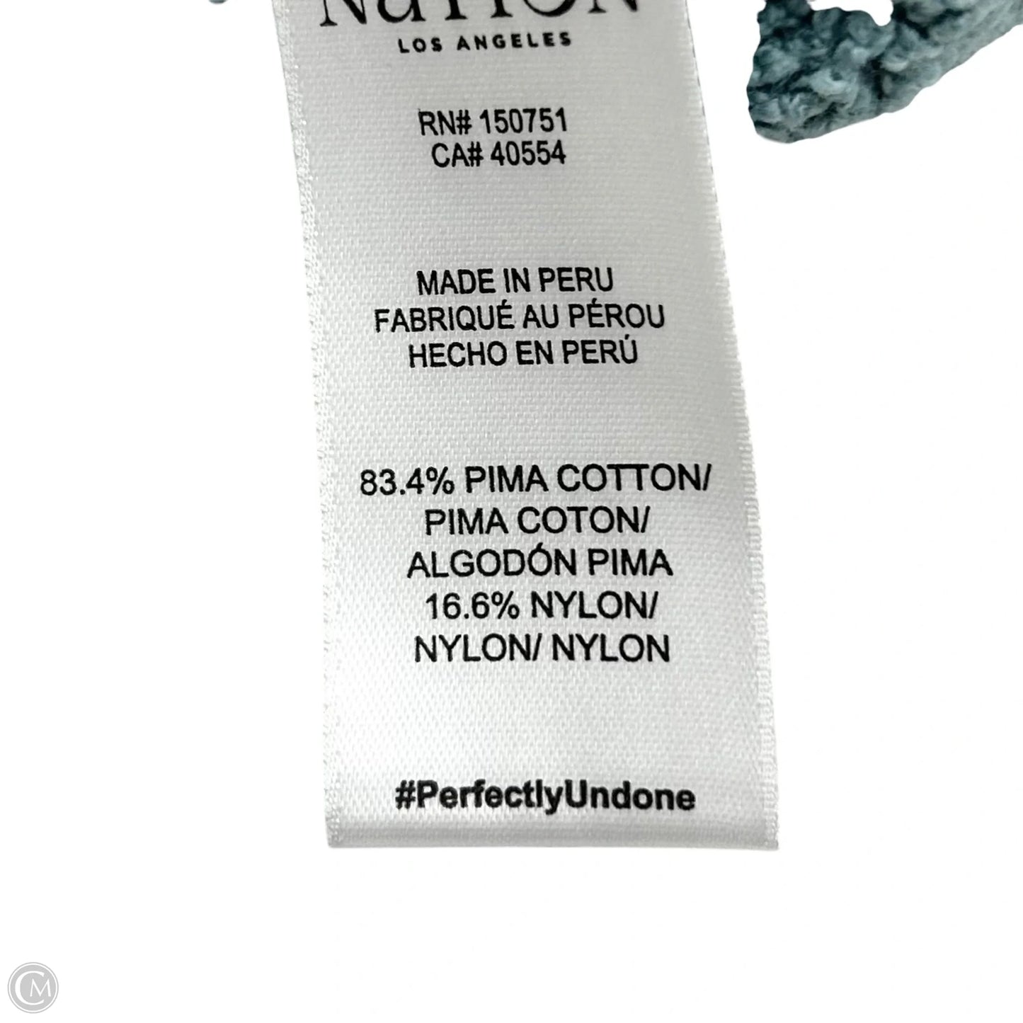 Sweater Short Sleeve By Nation Ltd In Blue, Size: S