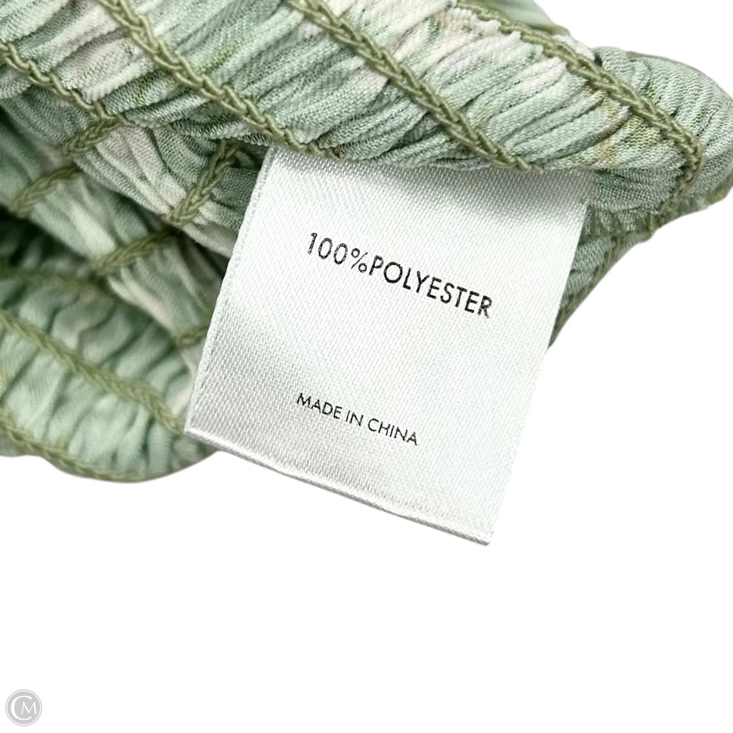 Top Long Sleeve By J Flower In Green & White, Size: S