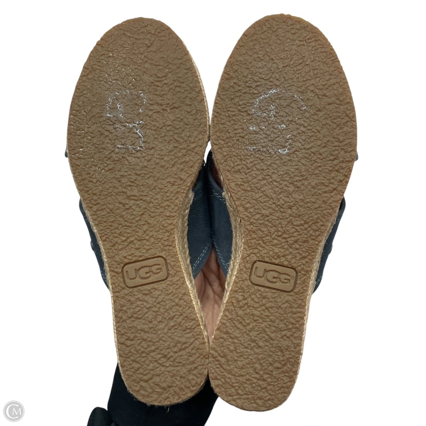Sandals Designer By Ugg In Blue, Size: 6.5