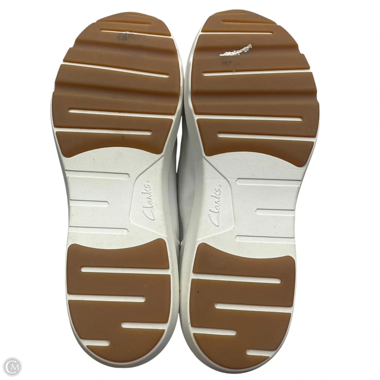 Shoes Sneakers By Clarks In Cream, Size: 12