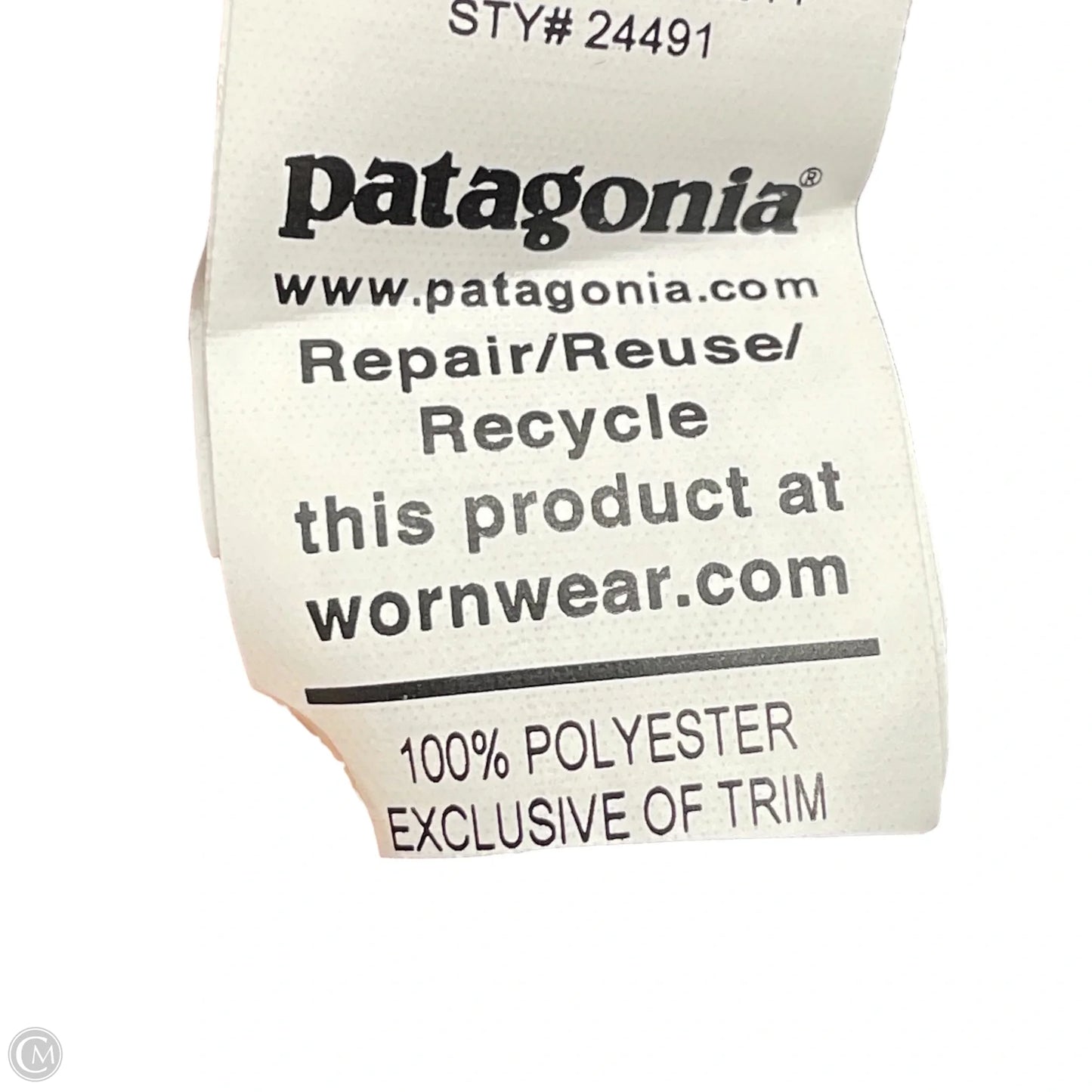 Athletic Top Long Sleeve Crewneck By Patagonia In Blue, Size: M