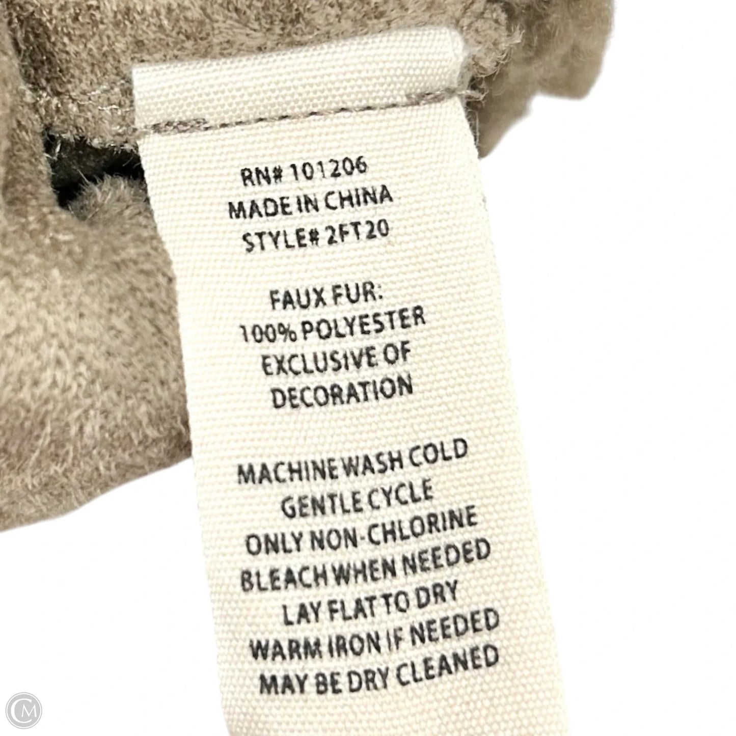 Jacket Faux Fur & Sherpa By Soft Surroundings In Taupe, Size: M