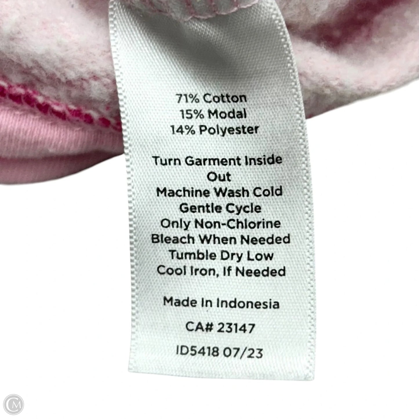 Sweatshirt Collar By Talbots In Pink, Size: L