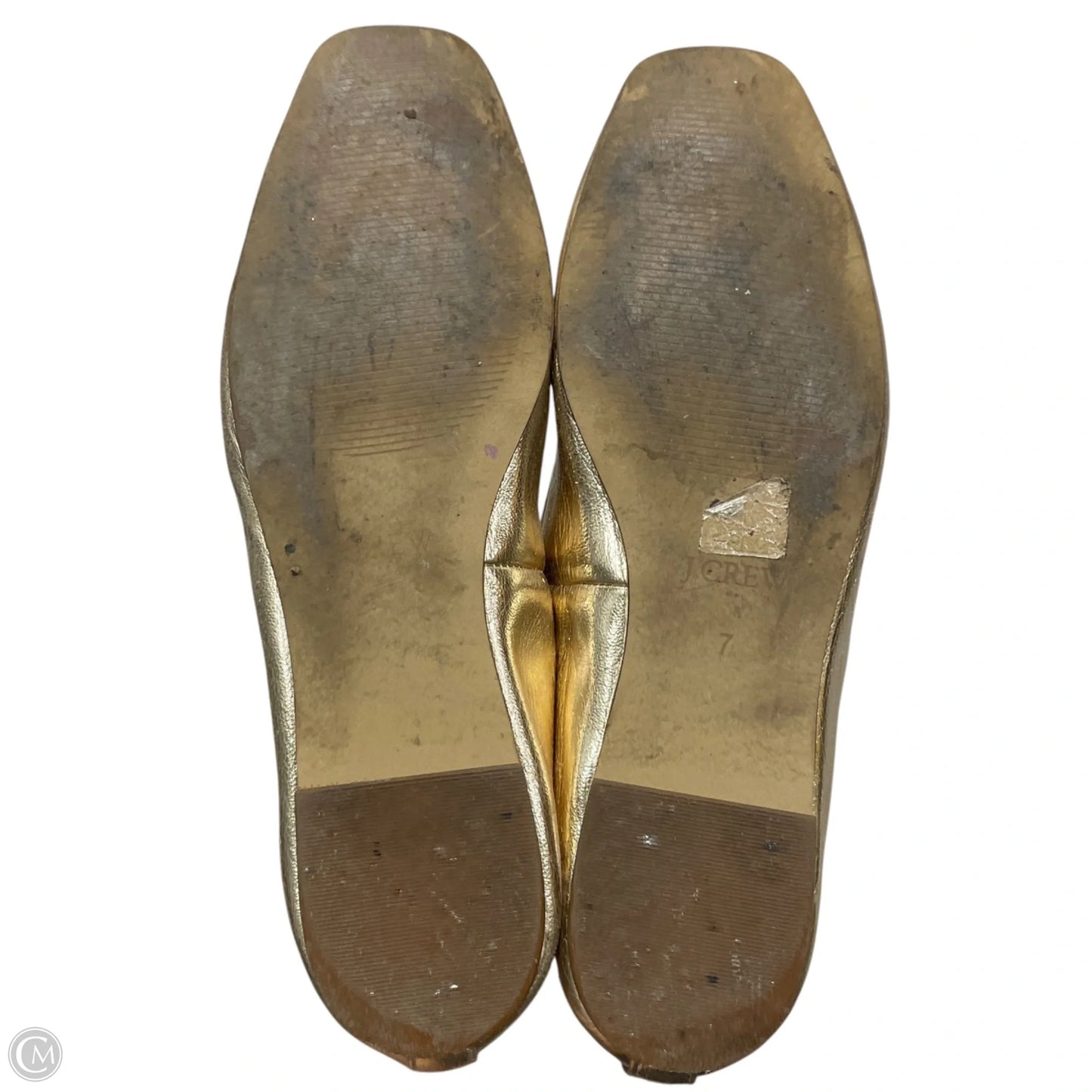 Shoes Flats By J. Crew In Gold, Size: 7