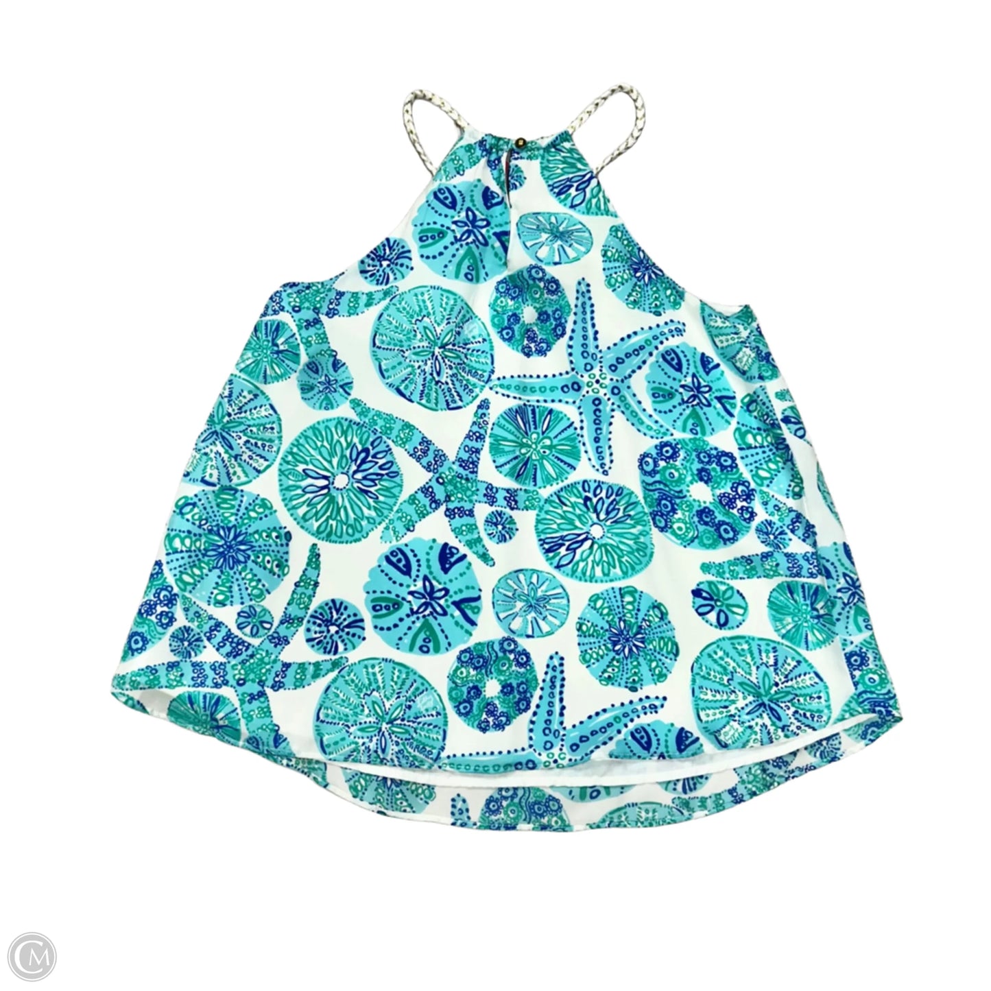 Top Sleeveless By Target x Lilly Pulitzer In Blue & White, Size: Xs