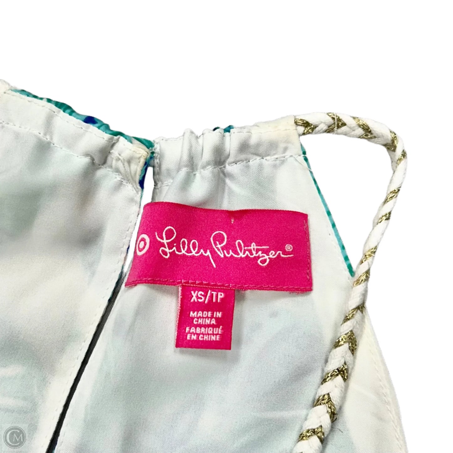 Top Sleeveless By Target x Lilly Pulitzer In Blue & White, Size: Xs